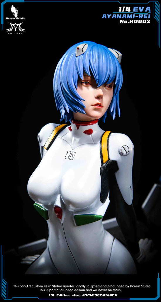 HAREM STUDIO NEON GENESIS EVANGELION AYANAMI REI STATUE 1/4 HG-002 - Anotoys Collectibles