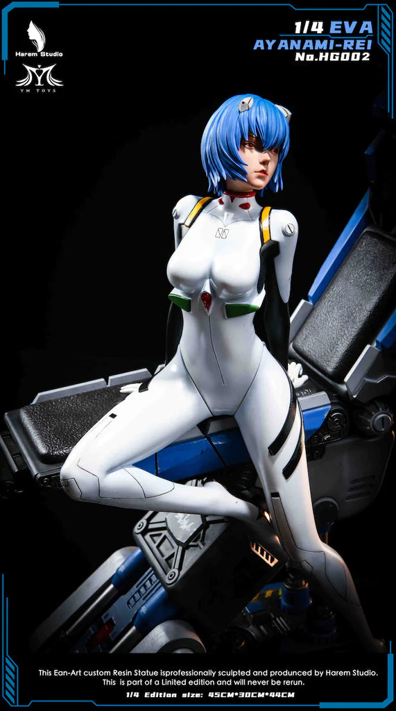 HAREM STUDIO NEON GENESIS EVANGELION AYANAMI REI STATUE 1/4 HG-002 - Anotoys Collectibles