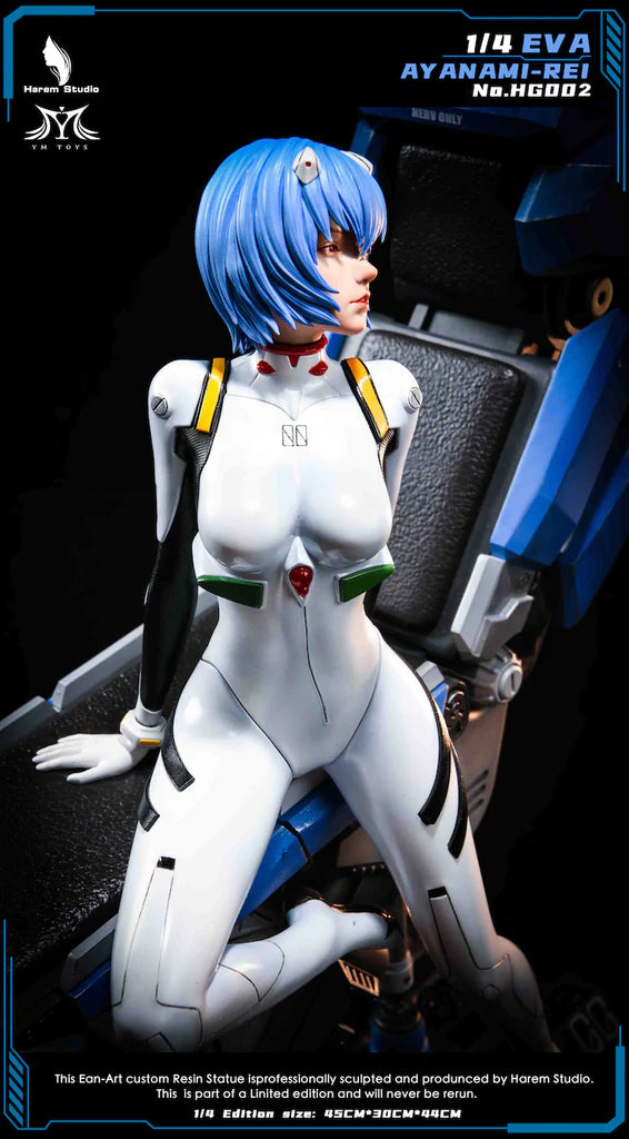 HAREM STUDIO NEON GENESIS EVANGELION AYANAMI REI STATUE 1/4 HG-002 - Anotoys Collectibles