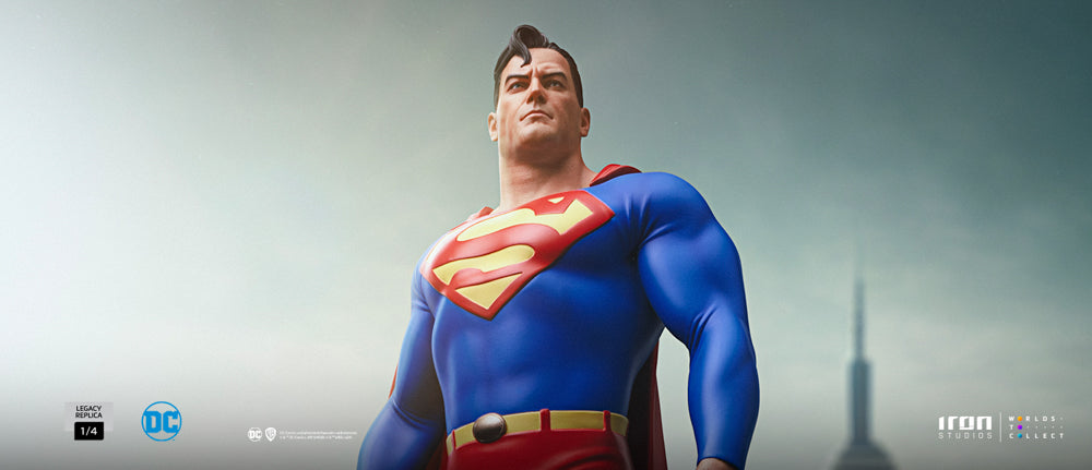 IRON STUDIOS SUPERMAN DC TRINITY LEGACY REPLICA 1/4 SCALE STATUE(PRE-ORDER) - Anotoys Collectibles