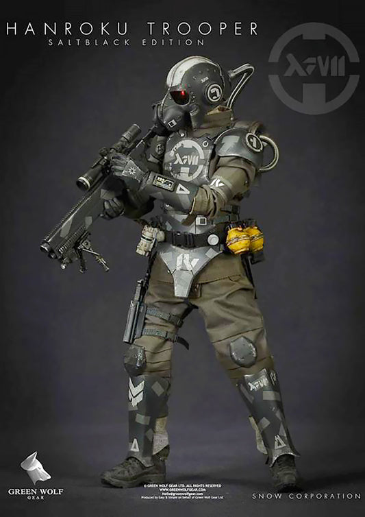 GREEN WOLF GEAR - 13 PROJECT - HANROKU TROOPER SALT BLACK EDITION 1/6 (REGULAR) - Anotoys Collectibles