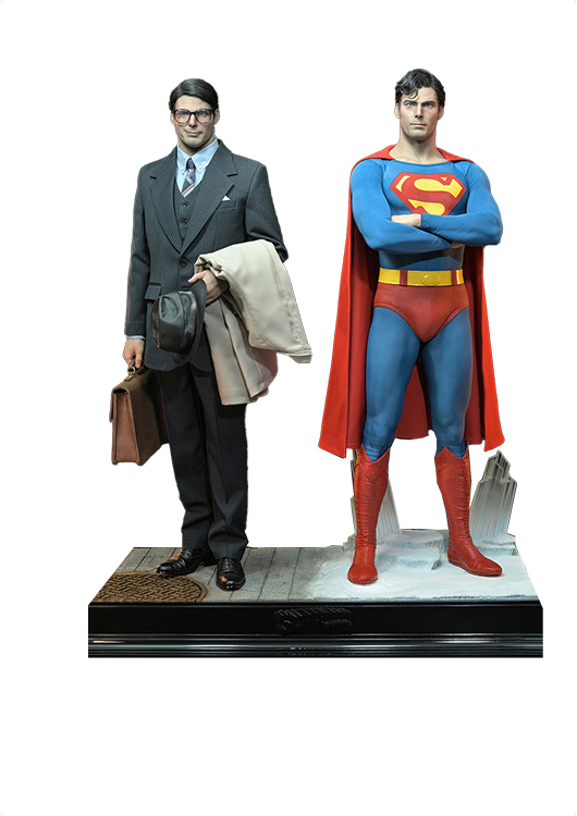 JND STUDIOS SUPERMAN (1978) DUAL VERSION (SUPERMAN & CLARK KENT) 1/3 SCALE STATUE - HMS-013D - Anotoys Collectibles
