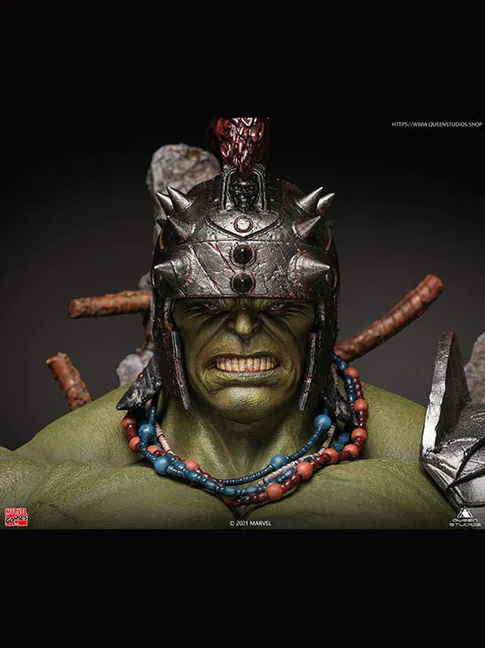 QUEEN STUDIOS MARVEL GREEN SCAR HULK STATUE 1/4 PREMIUM VERSION - Anotoys Collectibles