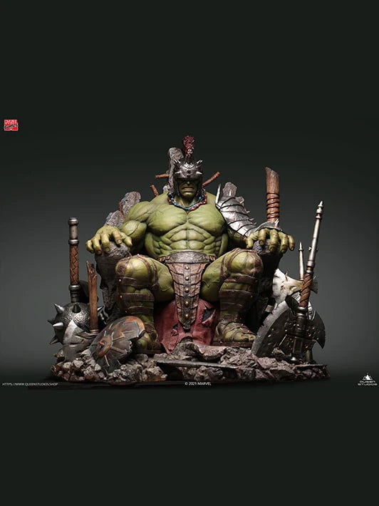 QUEEN STUDIOS MARVEL GREEN SCAR HULK STATUE 1/4 PREMIUM VERSION - Anotoys Collectibles