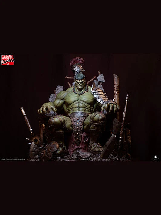 QUEEN STUDIOS MARVEL GREEN SCAR HULK STATUE 1/4 PREMIUM VERSION - Anotoys Collectibles
