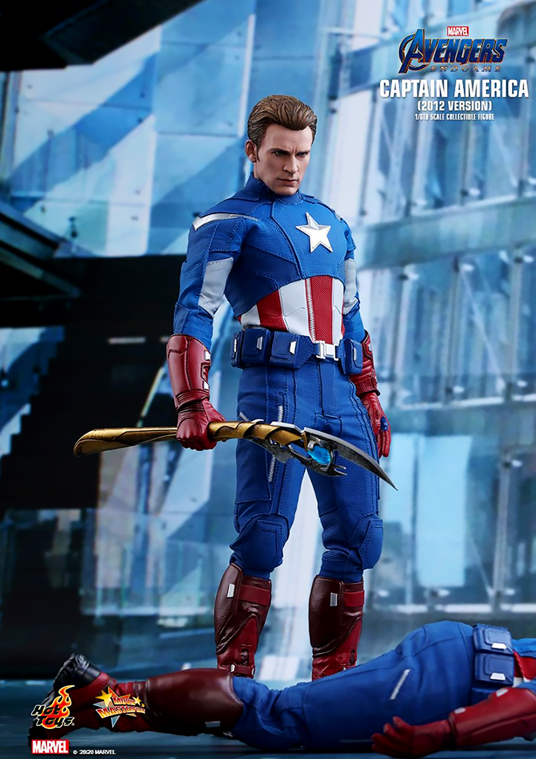 HOT TOYS AVENGERS MARVEL : ENDGAME CAPTAIN AMERICA (2012 VERSION) 1/6 MMS563 - Anotoys Collectibles