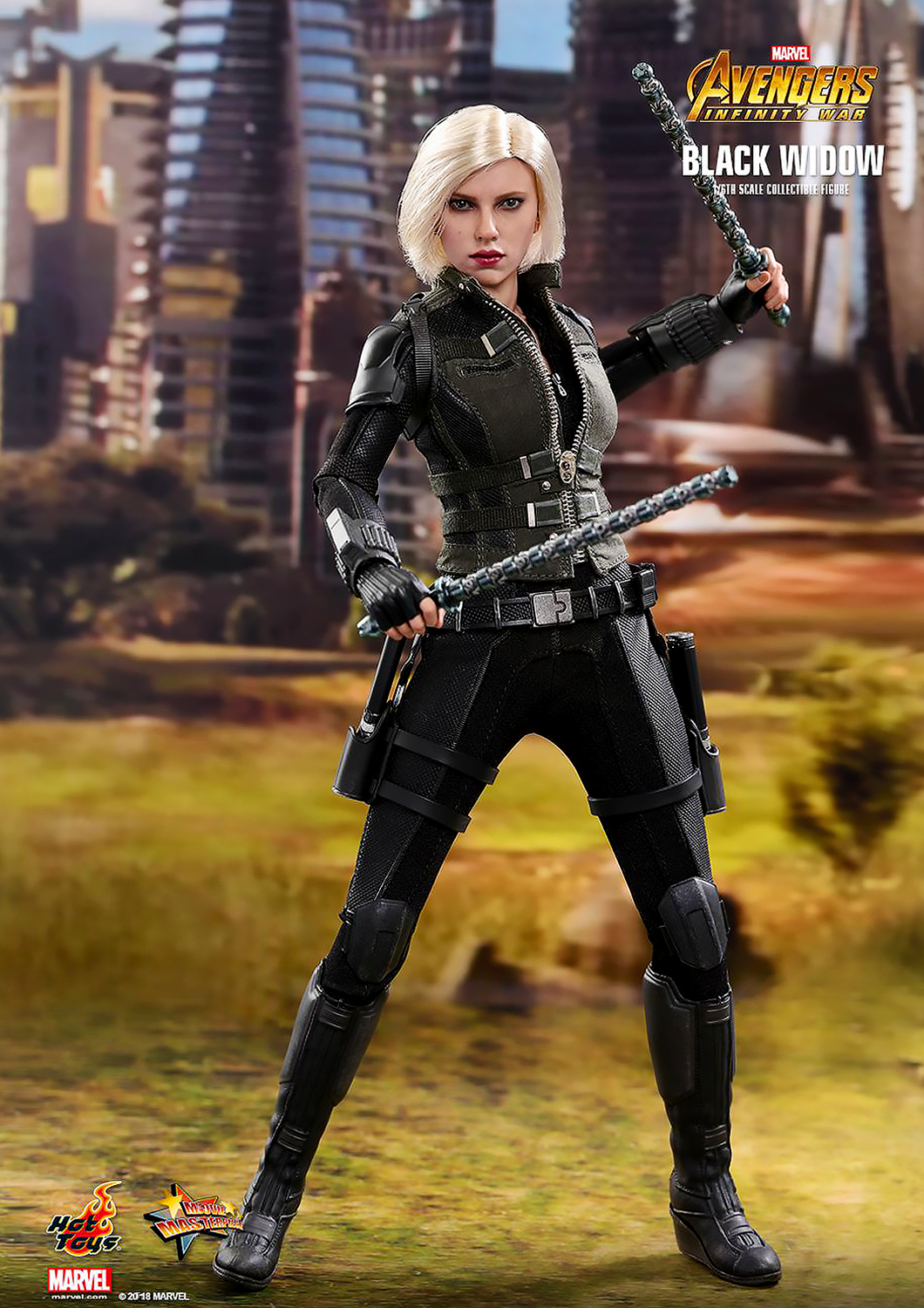 HOT TOYS AVENGERS MARVEL : INFINITY WAR BLACK WIDOW 1/6TH SCALE COLLECTIBLE FIGURE - MMS460 - Anotoys Collectibles