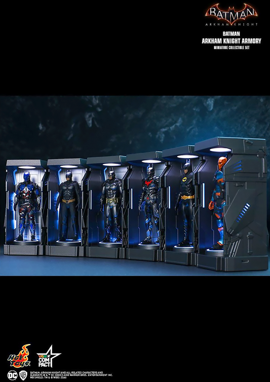 HOT TOYS DC BATMAN: ARKHAM KNIGHT ARMORY MINIATURE COLLECTIBLE SET 1/12 VGMC015 - Anotoys Collectibles