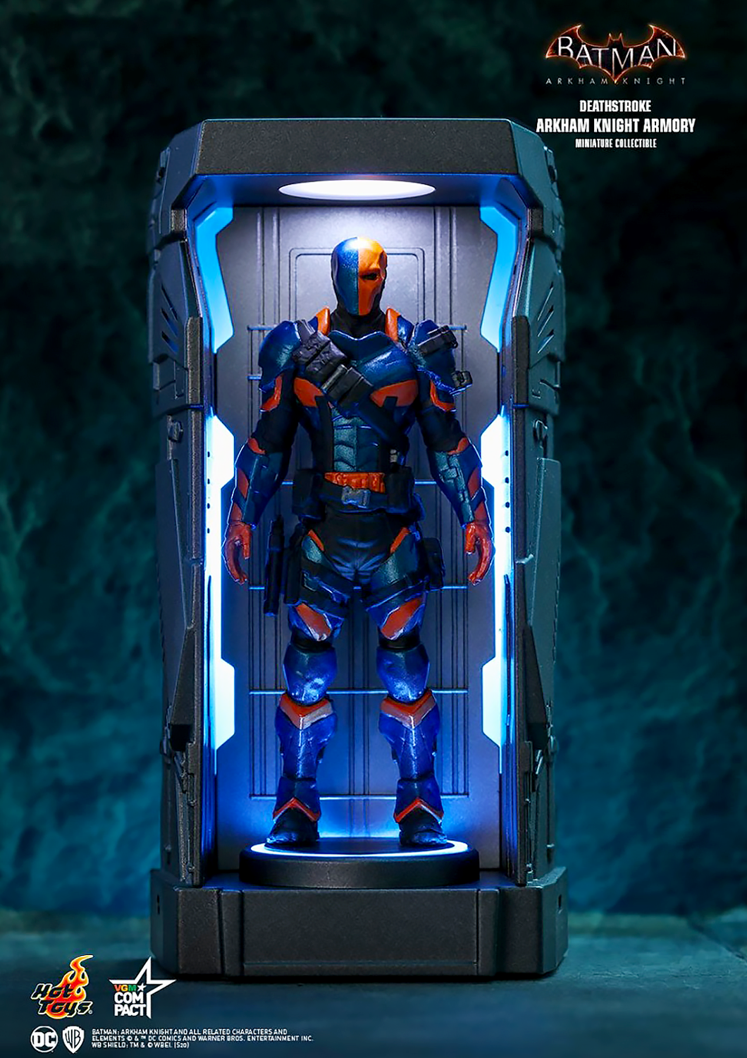 HOT TOYS DC BATMAN: ARKHAM KNIGHT DEATHSTROKE ARMORY MINIATURE COLLECTIBLE VGMC014 1/24 - Anotoys Collectibles