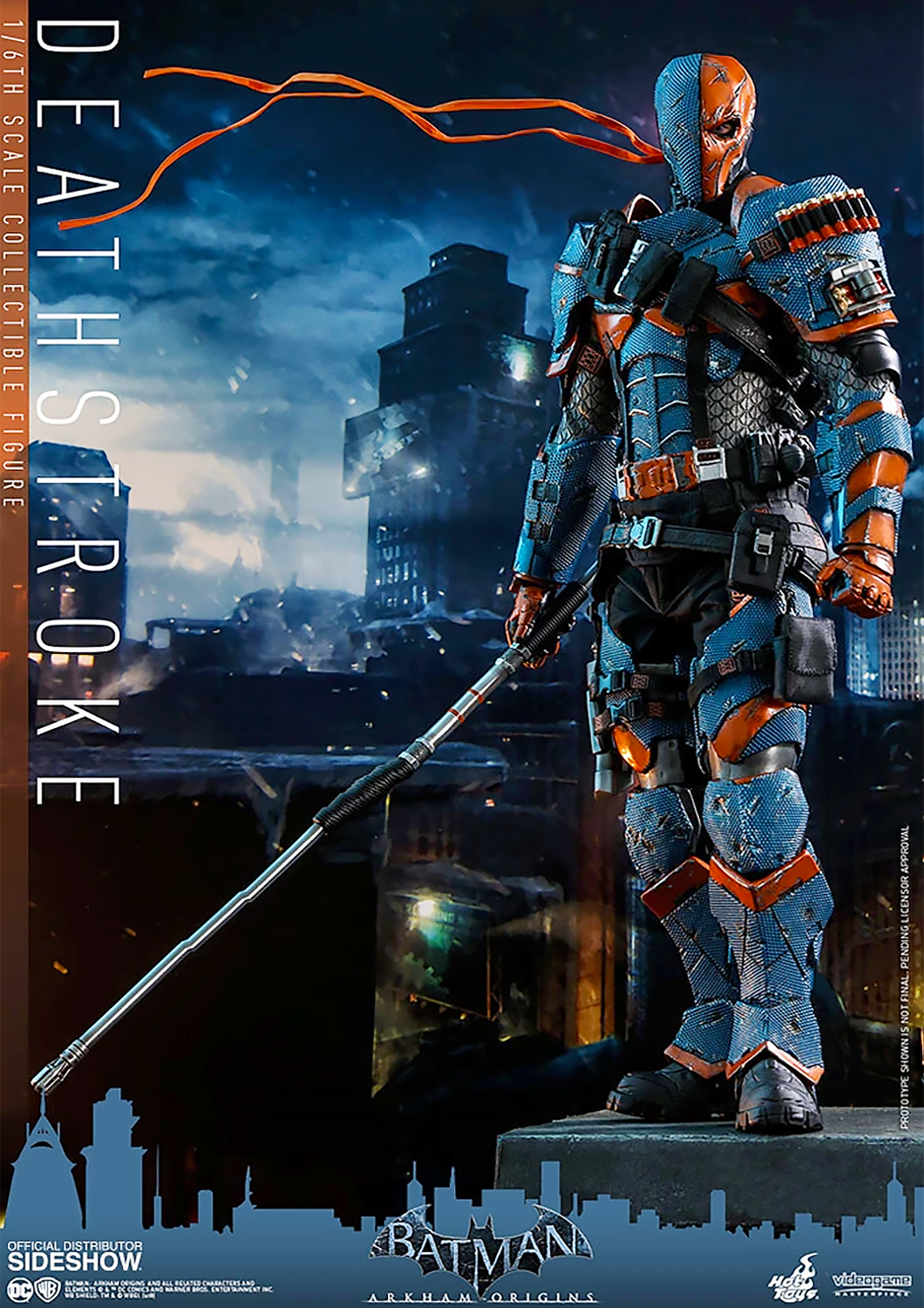 HOT TOYS DC BATMAN ARKHAM ORIGINS DEATHSTROKE COLLECTIBLE FIGURE 1/6 VGM30 - Anotoys Collectibles