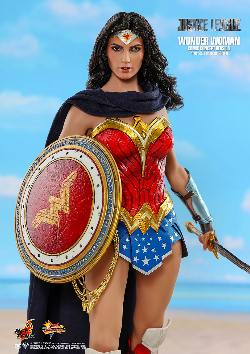 HOT TOYS DC JUSTICE LEAGUE WONDER WOMAN COMIC CONCEPT VERSION 1/6 SCALE - MMS506 - Anotoys Collectibles