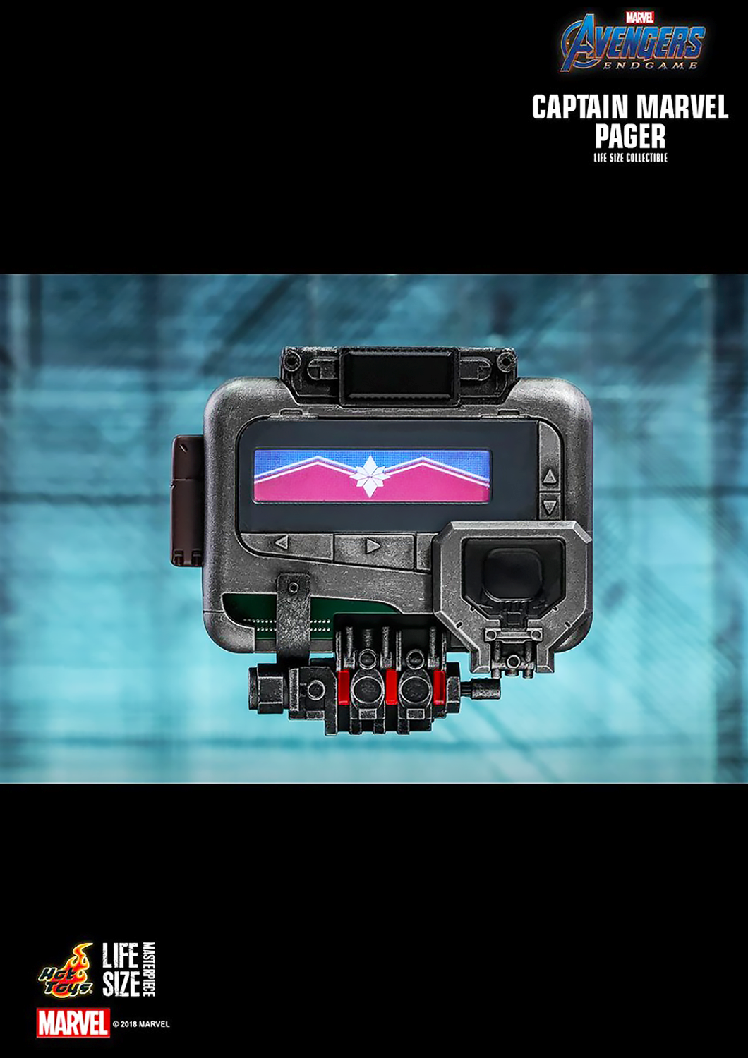 HOT TOYS MARVEL AVENGER ENDGAME CAPTAIN MARVEL PAGER LIFE-SIZE COLLECTIBLE LMS009 1/1 - Anotoys Collectibles
