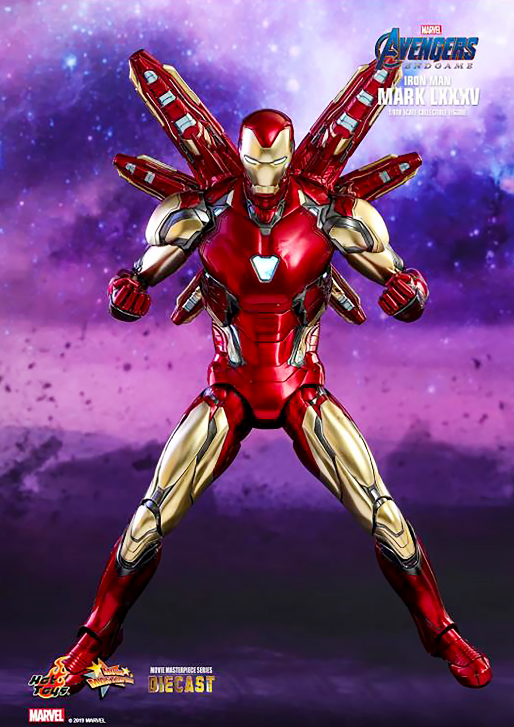 HOT TOYS MARVEL AVENGERS: ENDGAME - 1/6TH SCALE IRON MAN MARK LXXXV MARK 85 COLLECTIBLE FIGURE - MMS528D30 - Anotoys Collectibles