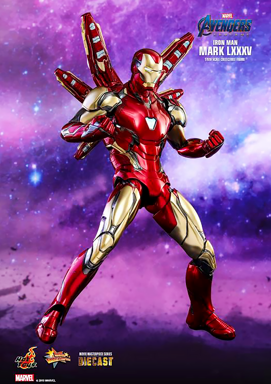HOT TOYS MARVEL AVENGERS: ENDGAME - 1/6TH SCALE IRON MAN MARK LXXXV MARK 85 COLLECTIBLE FIGURE - MMS528D30 - Anotoys Collectibles