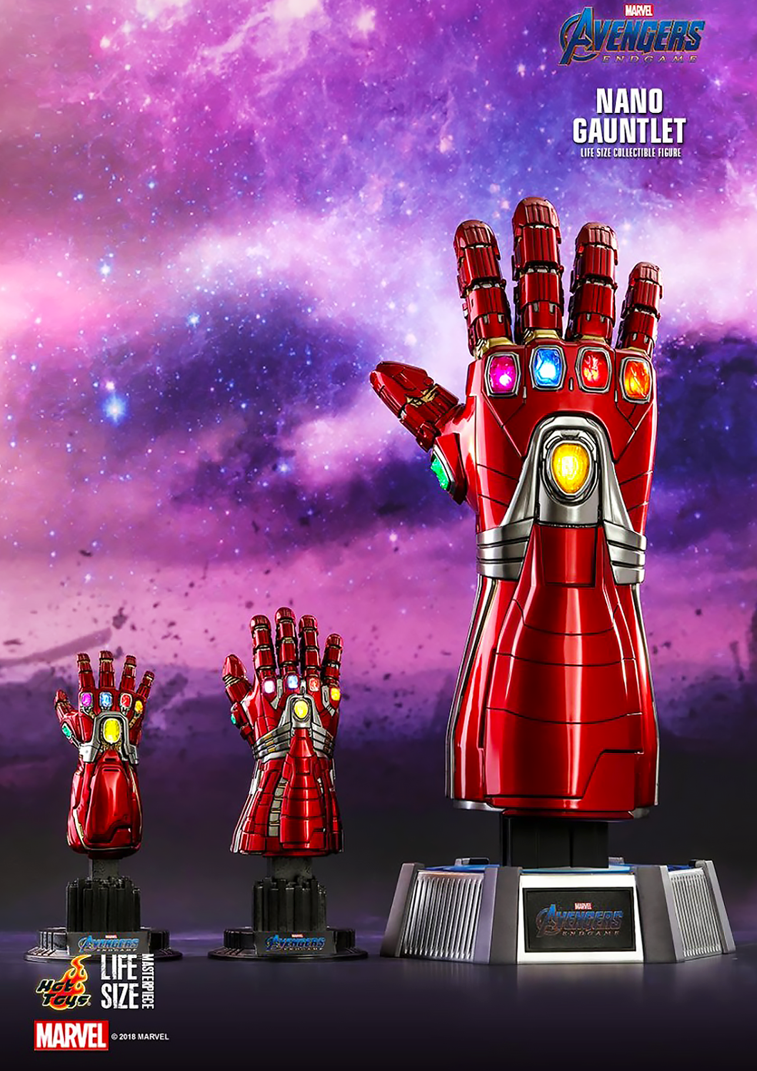 HOT TOYS MARVEL AVENGERS ENDGAME NANO GAUNTLET LIFE-SIZE COLLECTIBLE 1/1 SCALE - LMS007 - Anotoys Collectibles