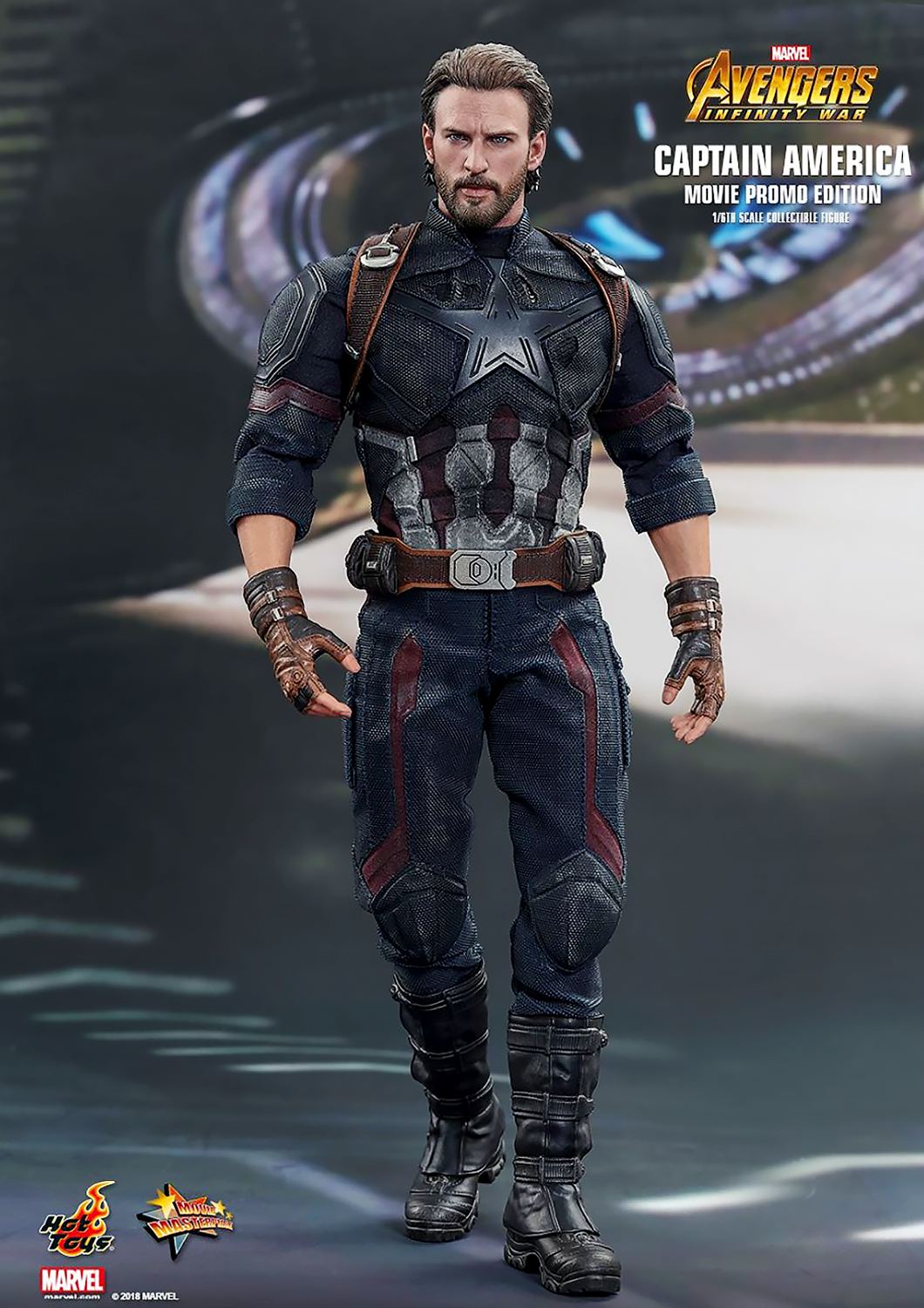 HOT TOYS MARVEL AVENGERS INFINITY WAR CAPTAIN AMERICA MOVIE PROMO EDITION 1/6 SCALE - MMS481 - Anotoys Collectibles
