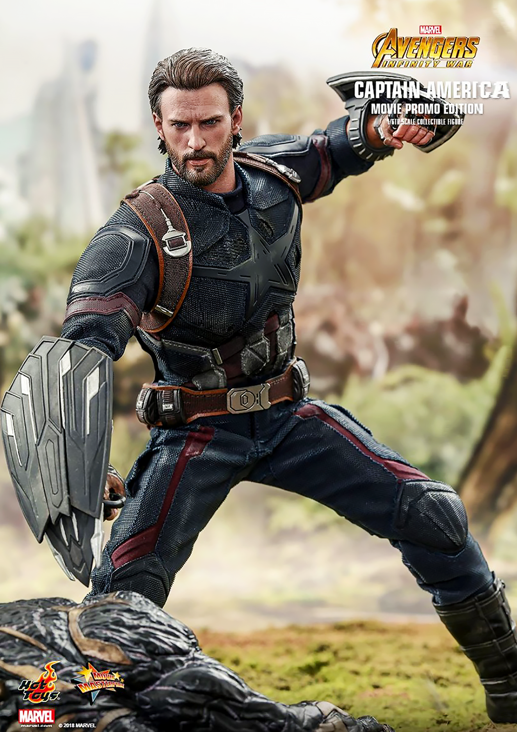 HOT TOYS MARVEL AVENGERS INFINITY WAR CAPTAIN AMERICA MOVIE PROMO EDITION 1/6 SCALE - MMS481 - Anotoys Collectibles