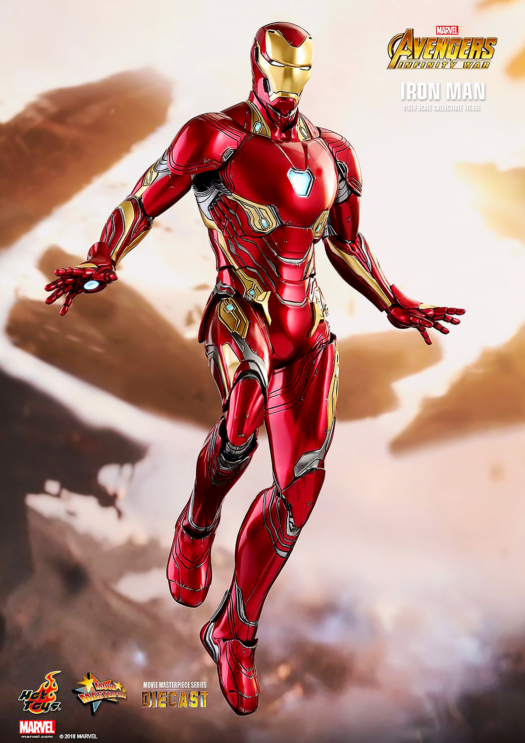 HOT TOYS MARVEL AVENGERS INFINITY WAR IRON MAN MARK L - MARK 50 1/6 MMS473-D23 - Anotoys Collectibles
