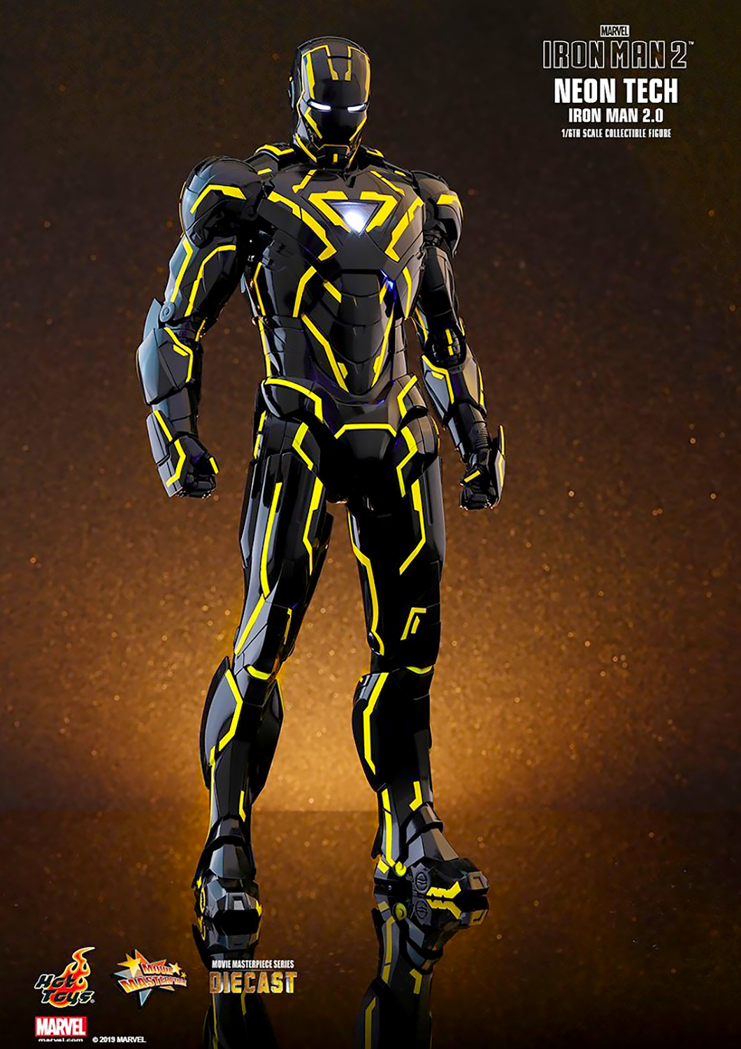 Neon tech iron man hot deals toys