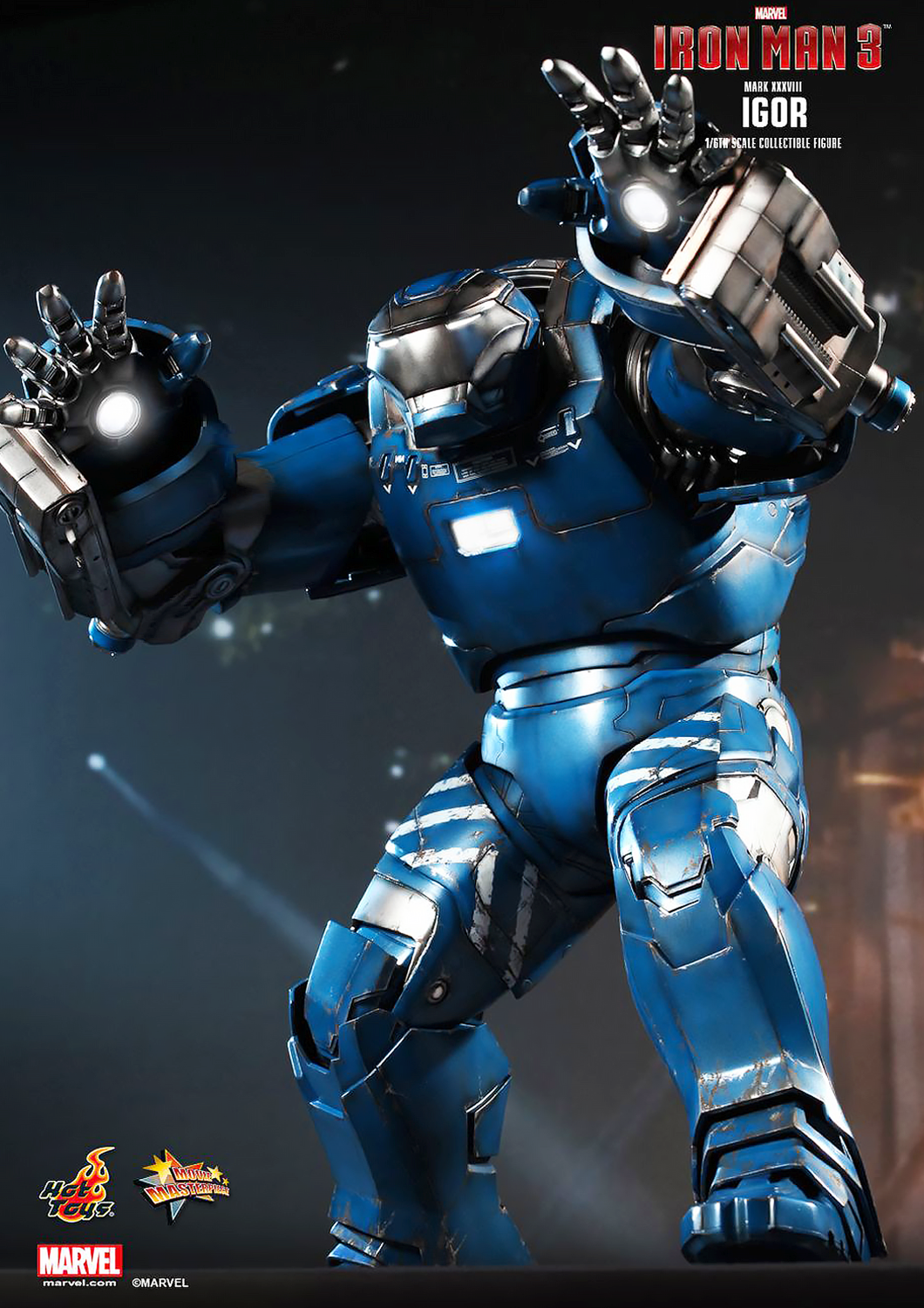 HOT TOYS MARVEL IRON MAN 3: IRON MAN IGOR MARK XXXVIII-MARK 38 1/6 MMS215 - Anotoys Collectibles