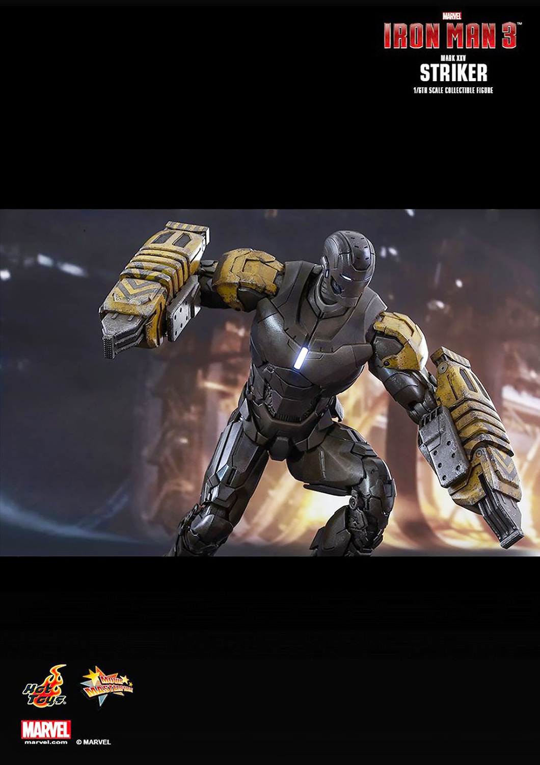 HOT TOYS MARVEL IRON MAN 3: IRON MAN STRIKER ( MARK 25 ) - MMS277 - Anotoys Collectibles