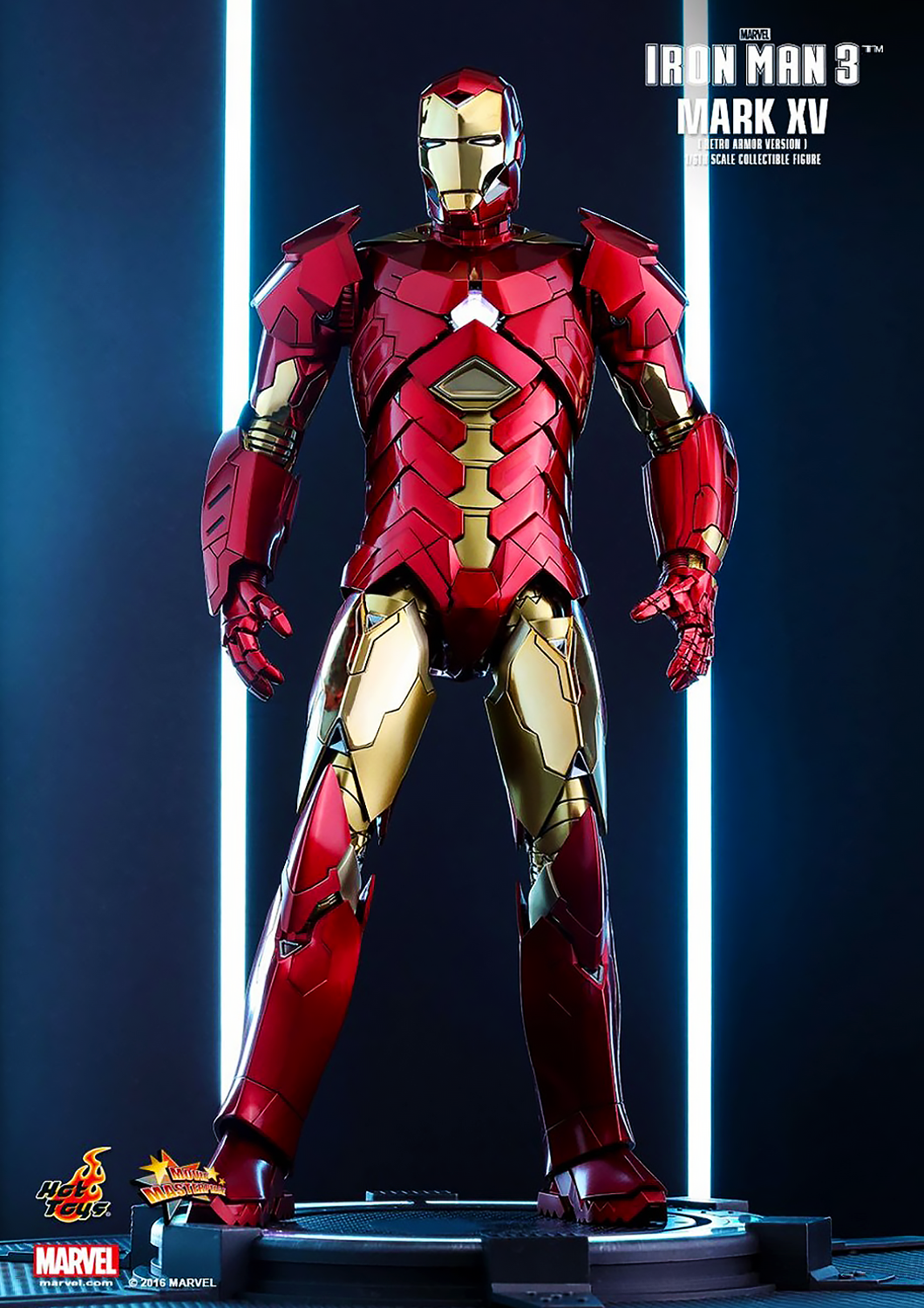 HOT TOYS MARVEL IRON MAN SNEAKY RETRO SHANGHAI EXCLUSIVE MARK XV - MARK 15 1/6 MMS396 - Anotoys Collectibles