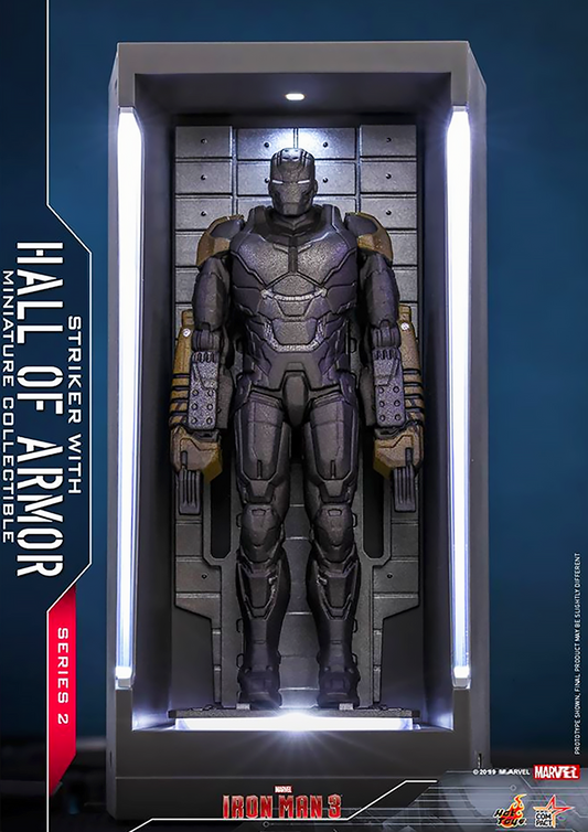 HOT TOYS MARVEL IRON MAN STRIKER WITH HALL OF ARMOR MINIATURE COLLECTIBLE MMSC017 - Anotoys Collectibles