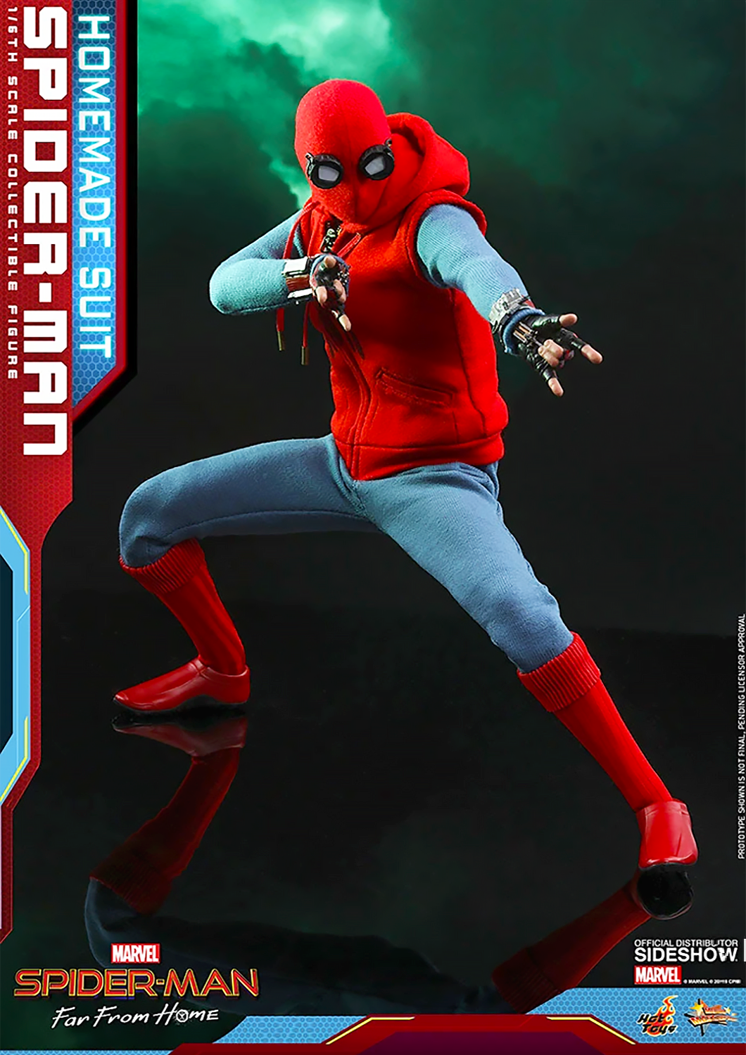 HOT TOYS MARVEL SPIDER-MAN FAR FROM HOME (HOMEMADE SUIT VERSION) COLLECTIBLE FIGURE 1/6TH SCALE - MMS552 - Anotoys Collectibles