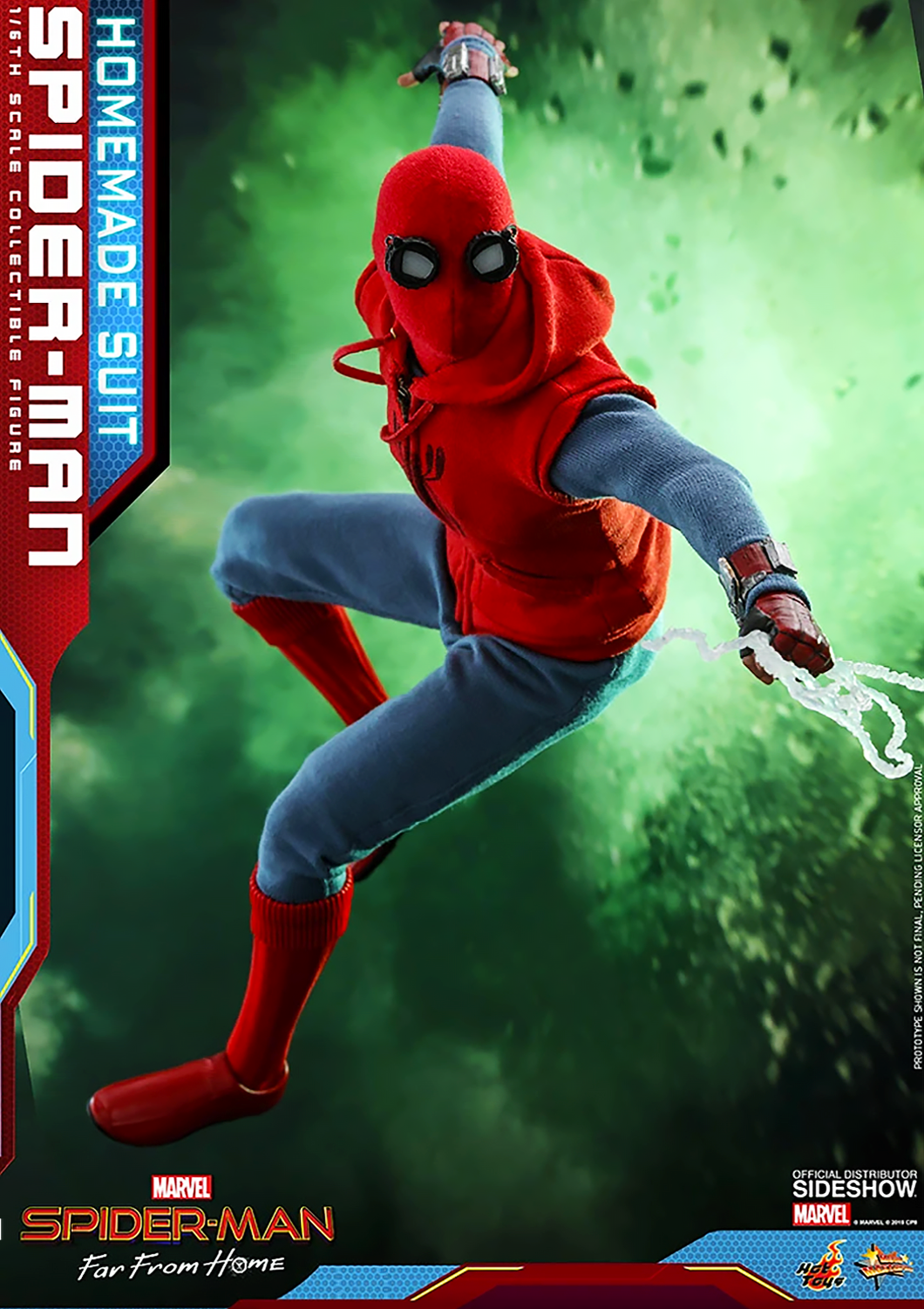 HOT TOYS MARVEL SPIDER-MAN FAR FROM HOME (HOMEMADE SUIT VERSION) COLLECTIBLE FIGURE 1/6TH SCALE - MMS552 - Anotoys Collectibles