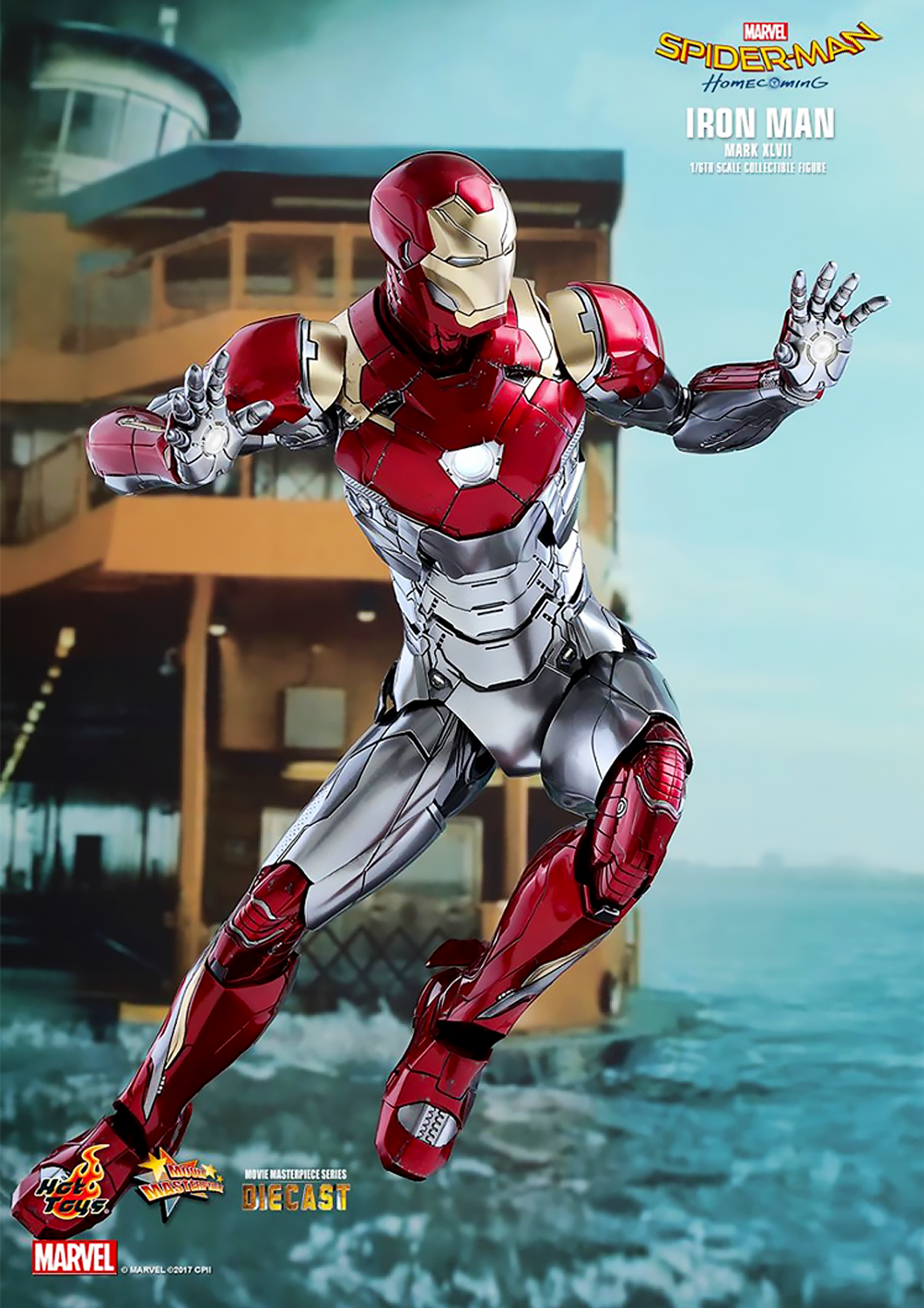 HOT TOYS MARVEL SPIDER-MAN: HOMECOMING IRON MAN MARK XLVII 1/6 MMS427D19 (REISSUE) - Anotoys Collectibles