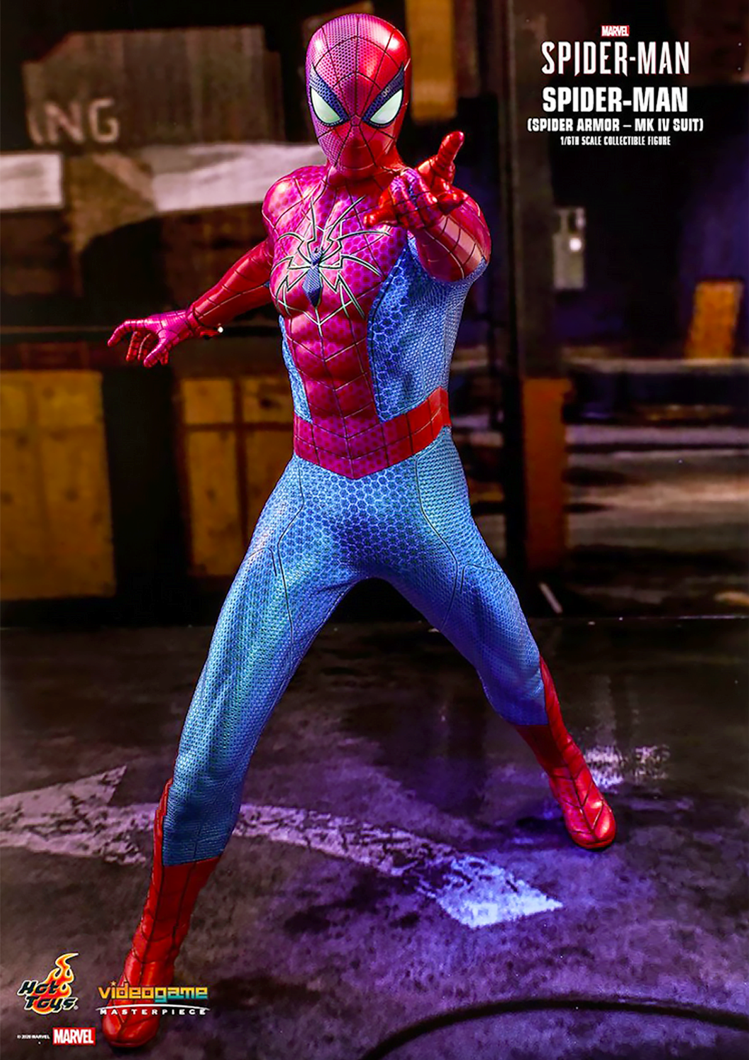 HOT TOYS MARVEL SPIDER-MAN SPIDER ARMOR MK IV SUIT 1/6 VGM43 - Anotoys Collectibles