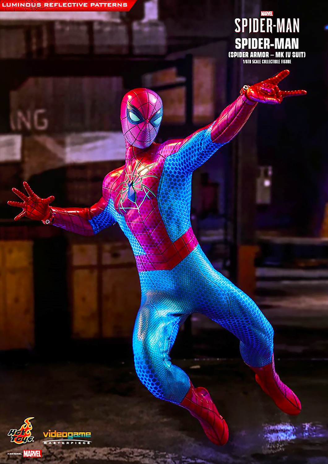 HOT TOYS MARVEL SPIDER-MAN SPIDER ARMOR MK IV SUIT 1/6 VGM43 - Anotoys Collectibles