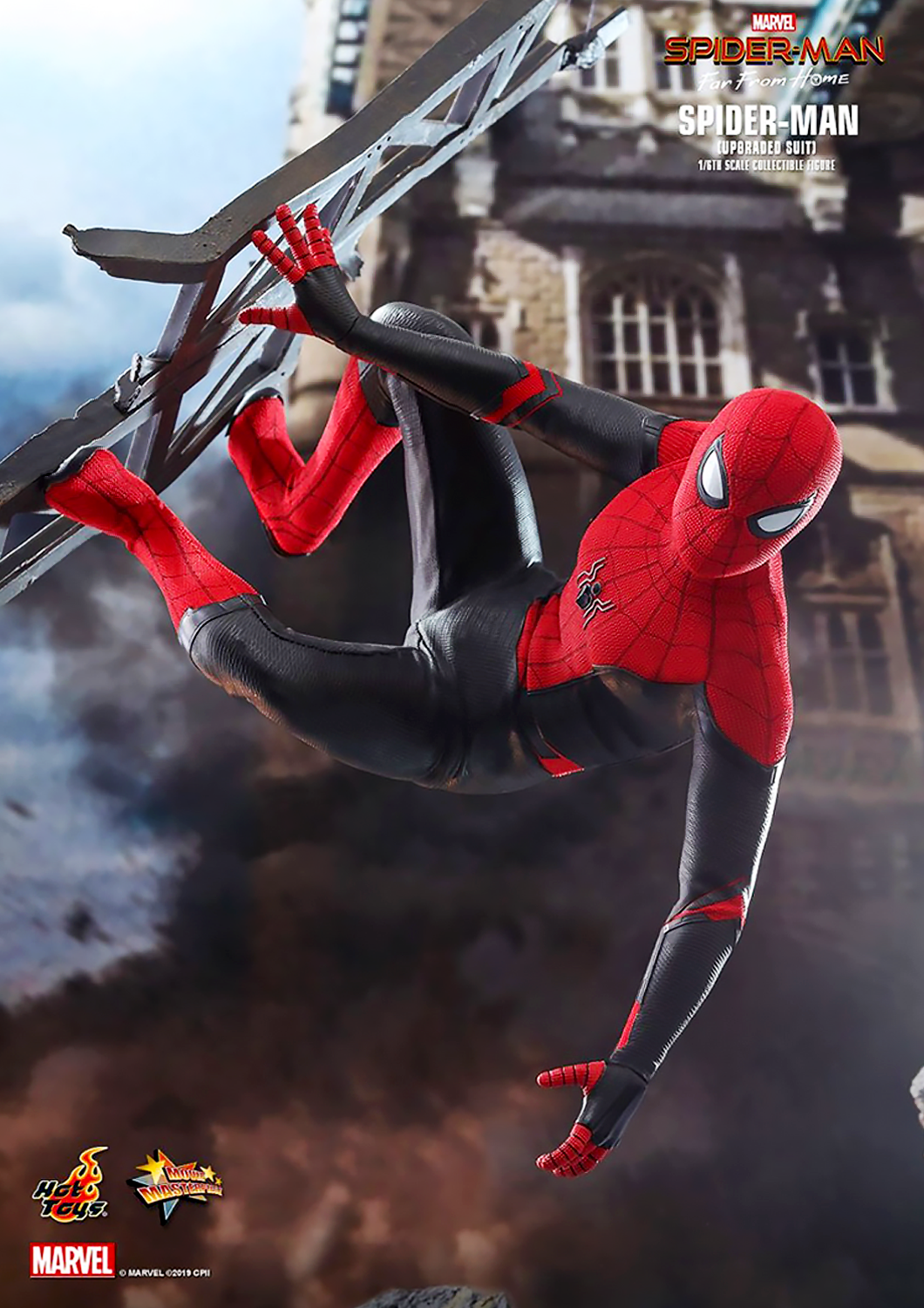 HOT TOYS MARVEL SPIDERMAN: FAR FROM HOME SPIDERMAN (UPGRADED SUIT) 1/6 MMS542 - Anotoys Collectibles