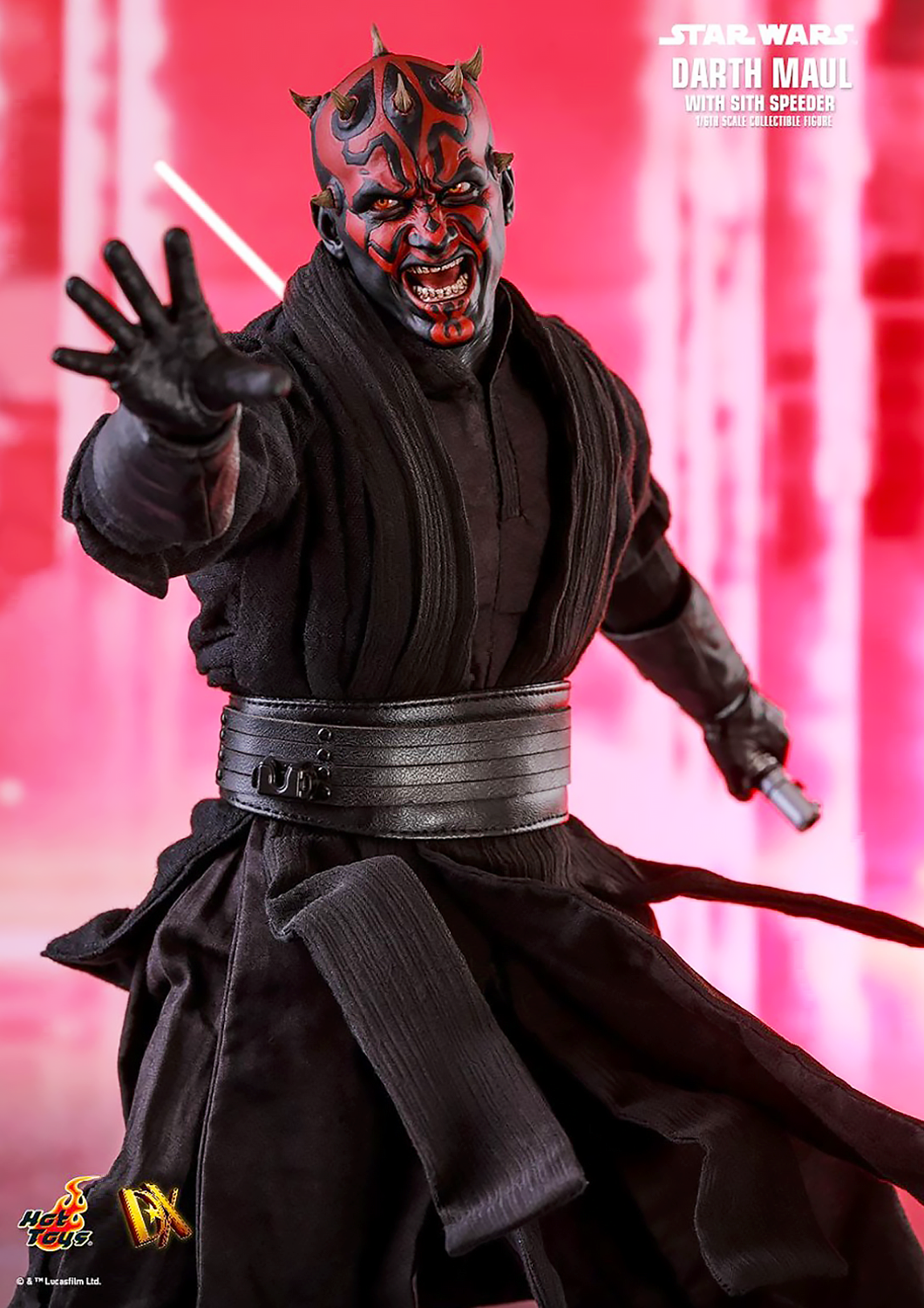 HOT TOYS STAR WARS EPISODE I: THE PHANTOM MENACE DARTH MAUL WITH SITH SPEEDER SE (SPECIAL EDITION) DX17 - Anotoys Collectibles