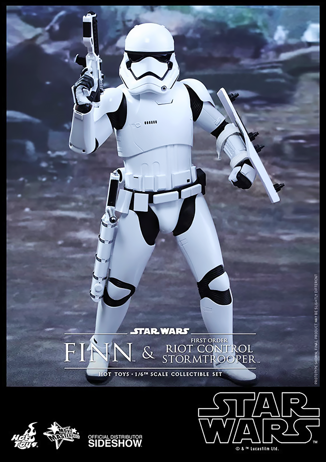 HOT TOYS STAR WARS EPISODE VII THE FORCE AWAKENS FINN AND STORM TROOPER 1/6 SCALE - MMS346 - Anotoys Collectibles