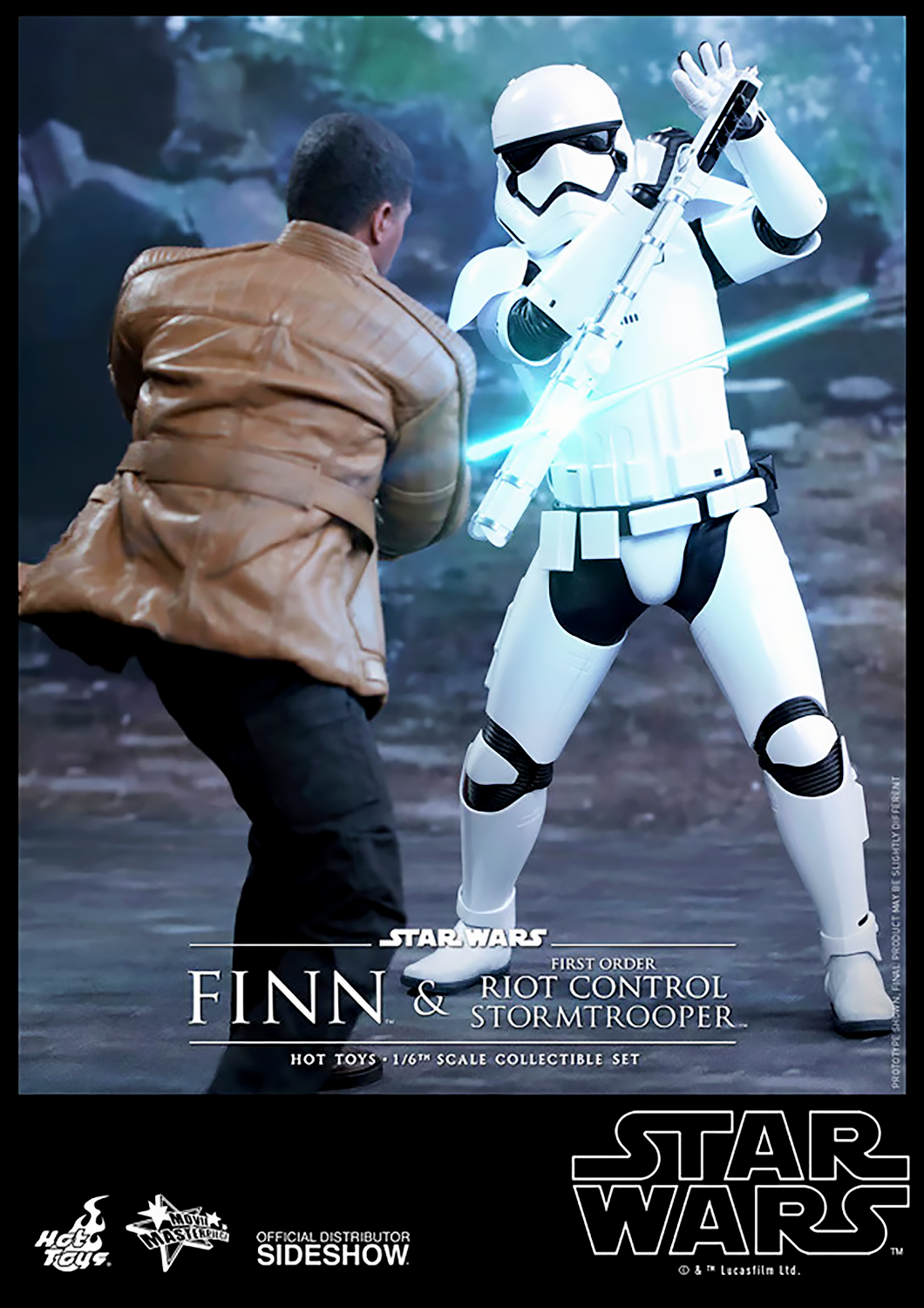 HOT TOYS STAR WARS EPISODE VII THE FORCE AWAKENS FINN AND STORM TROOPER 1/6 SCALE - MMS346 - Anotoys Collectibles