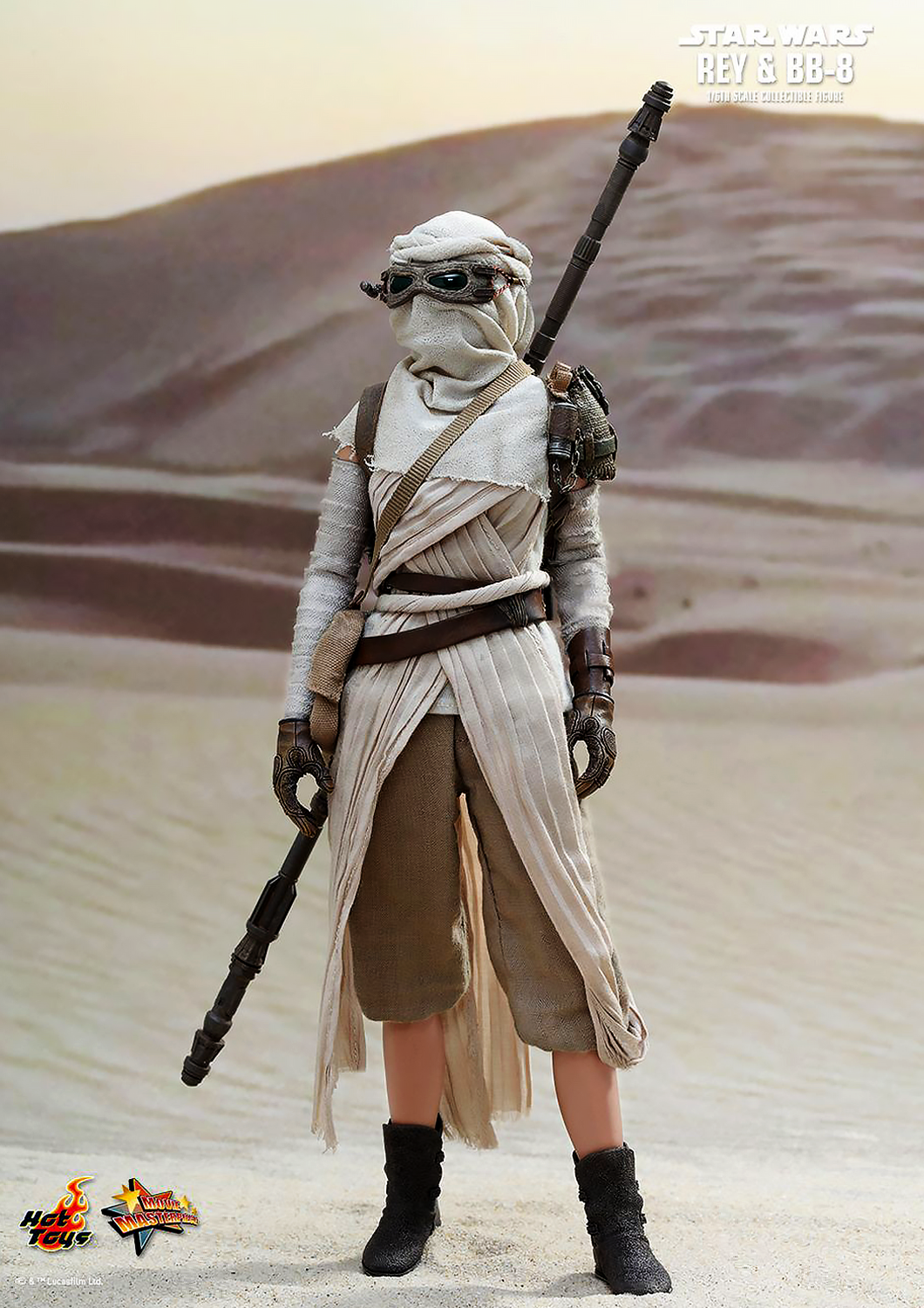 HOT TOYS STAR WARS EPISODE VII THE FORCE AWAKENS REY AND BB-8 1/6 SCALE MMS337 - Anotoys Collectibles