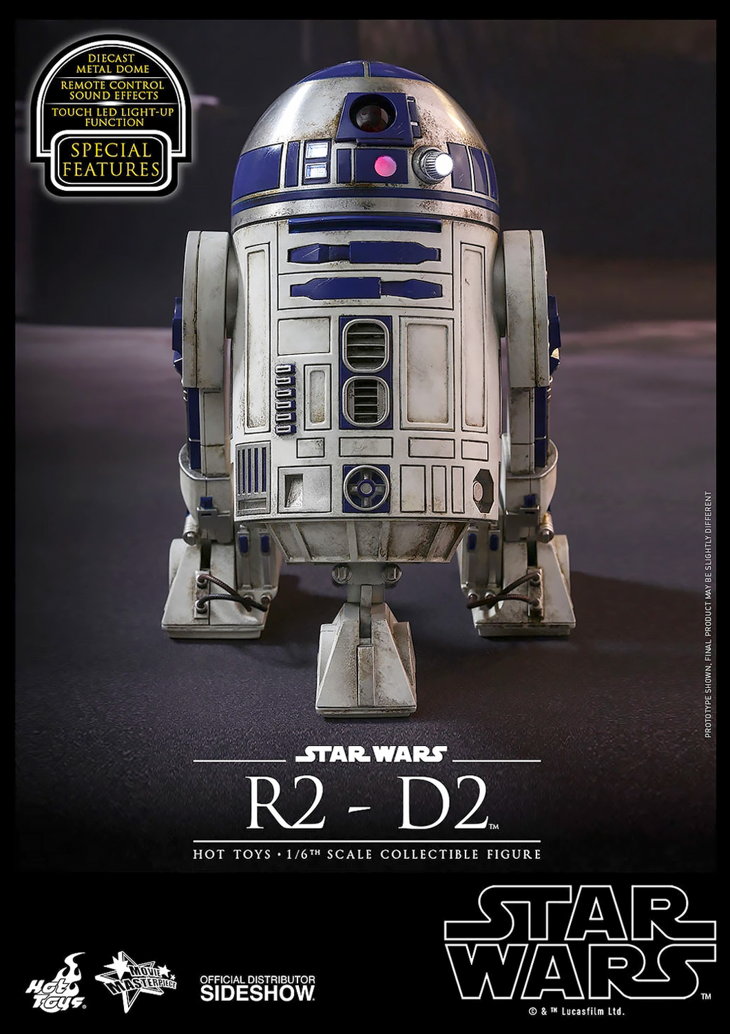HOT TOYS STAR WARS: THE FORCE AWAKENS - R2-D2 1/6 MMS408 - Anotoys Collectibles