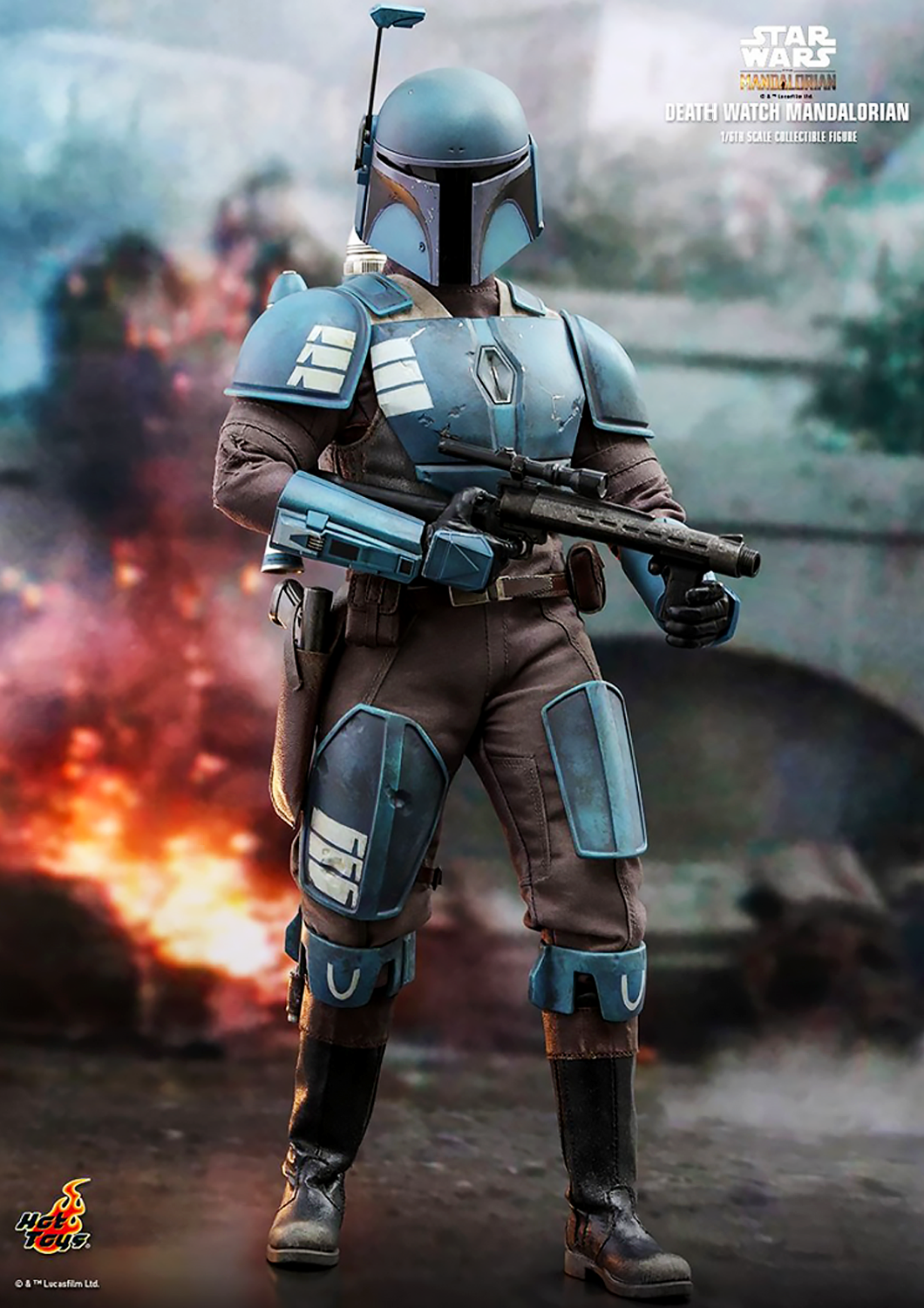 HOT TOYS STAR WARS THE MANDALORIAN DEATH WATCH MANDALORIAN 1/6 TMS026 - Anotoys Collectibles