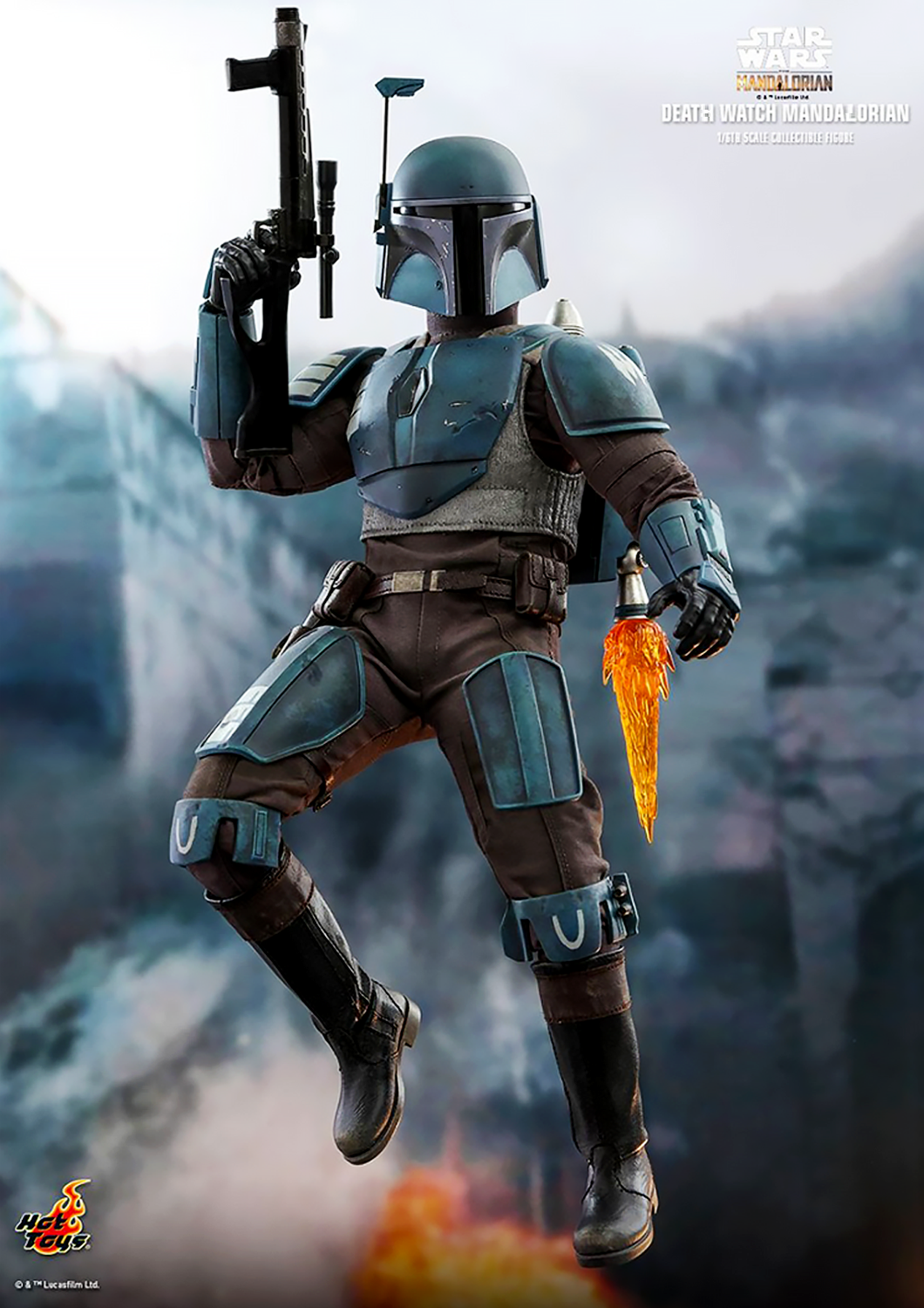 HOT TOYS STAR WARS THE MANDALORIAN DEATH WATCH MANDALORIAN 1/6 TMS026 - Anotoys Collectibles