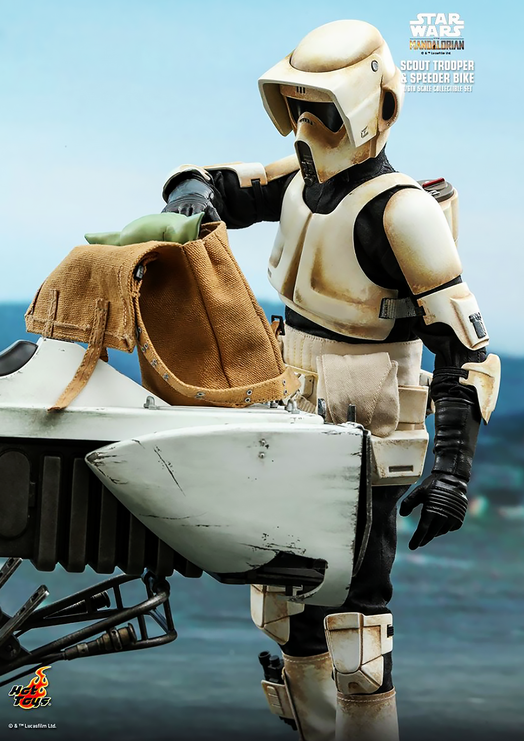 HOT TOYS STAR WARS THE MANDALORIAN SCOUT TROOPER AND SPEEDER BIKE 1/6 TMS017 - Anotoys Collectibles