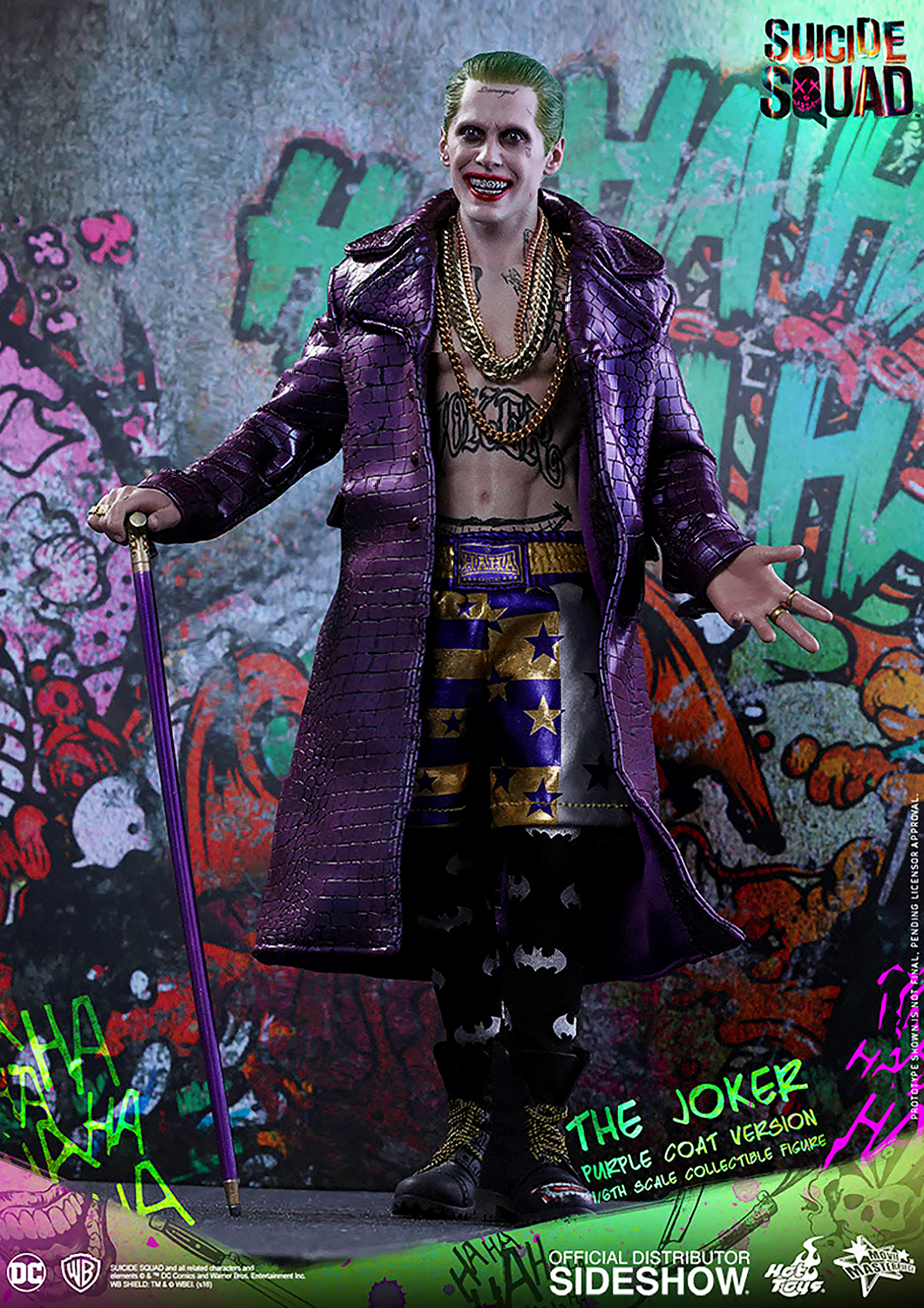 HOT TOYS SUICIDE SQUAD THE JOKER PURPLE COAT SPECIAL EDITION 1/6 SCALE - MMS382E - Anotoys Collectibles