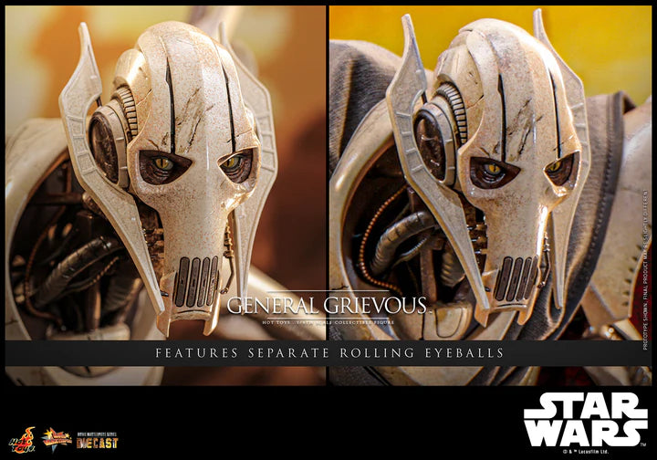 HOT TOYS STAR WARS EPISODE III: REVENGE OF THE SITH - 1/6TH SCALE GENERAL GRIEVOUS COLLECTIBLE FIGURE - MMS760D67 - Anotoys Collectibles