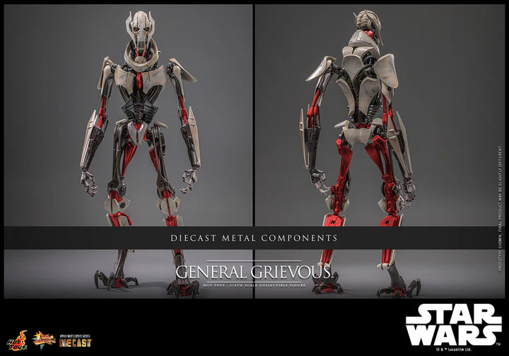 HOT TOYS STAR WARS EPISODE III: REVENGE OF THE SITH - 1/6TH SCALE GENERAL GRIEVOUS COLLECTIBLE FIGURE - MMS760D67 - Anotoys Collectibles