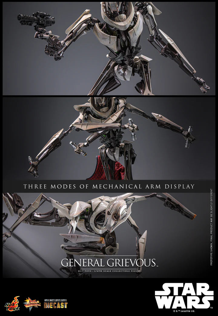 HOT TOYS STAR WARS EPISODE III: REVENGE OF THE SITH - 1/6TH SCALE GENERAL GRIEVOUS COLLECTIBLE FIGURE - MMS760D67 - Anotoys Collectibles