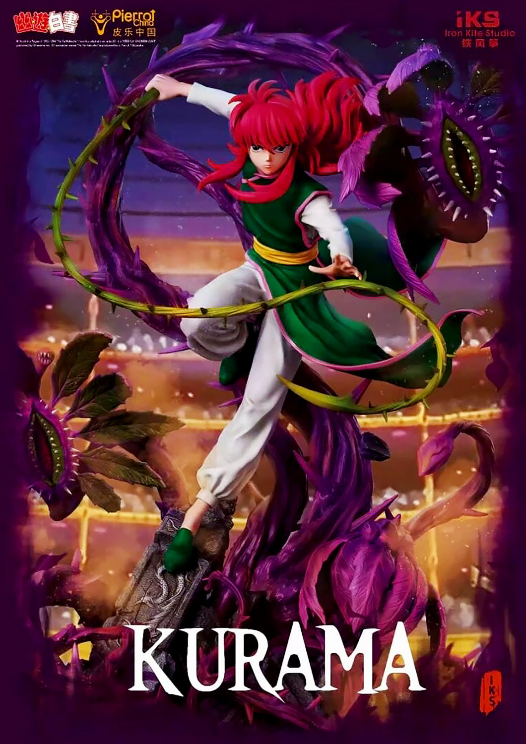 IRON KITE STUDIOS YUYU HAKUSHO KURAMA RESIN STATUE - Anotoys Collectibles