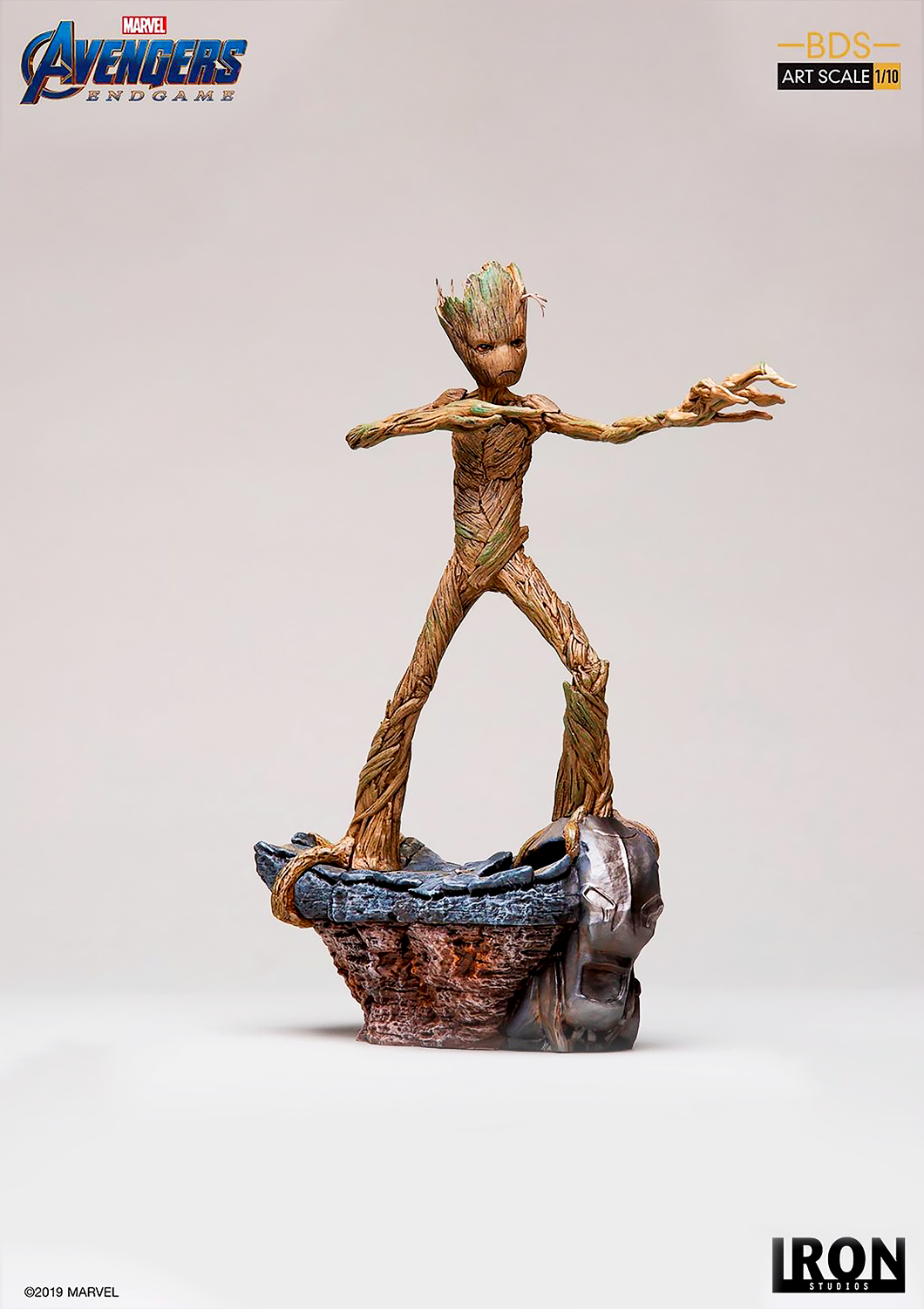 IRON STUDIOS AVENGERS ENDGAME GROOT BDS ART SCALE 1/10 MARCAS18519-10 - Anotoys Collectibles