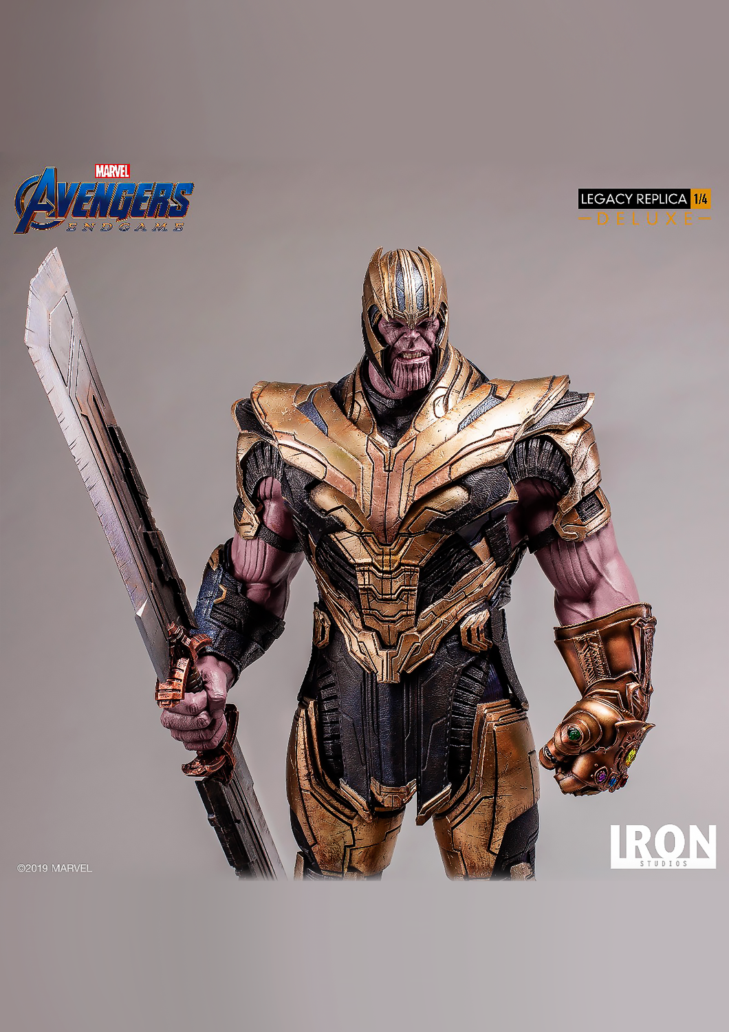 IRON STUDIOS AVENGERS ENDGAME THANOS DELUXE LEGACY REPLICA 1/4 MARCAS20619-14 - Anotoys Collectibles