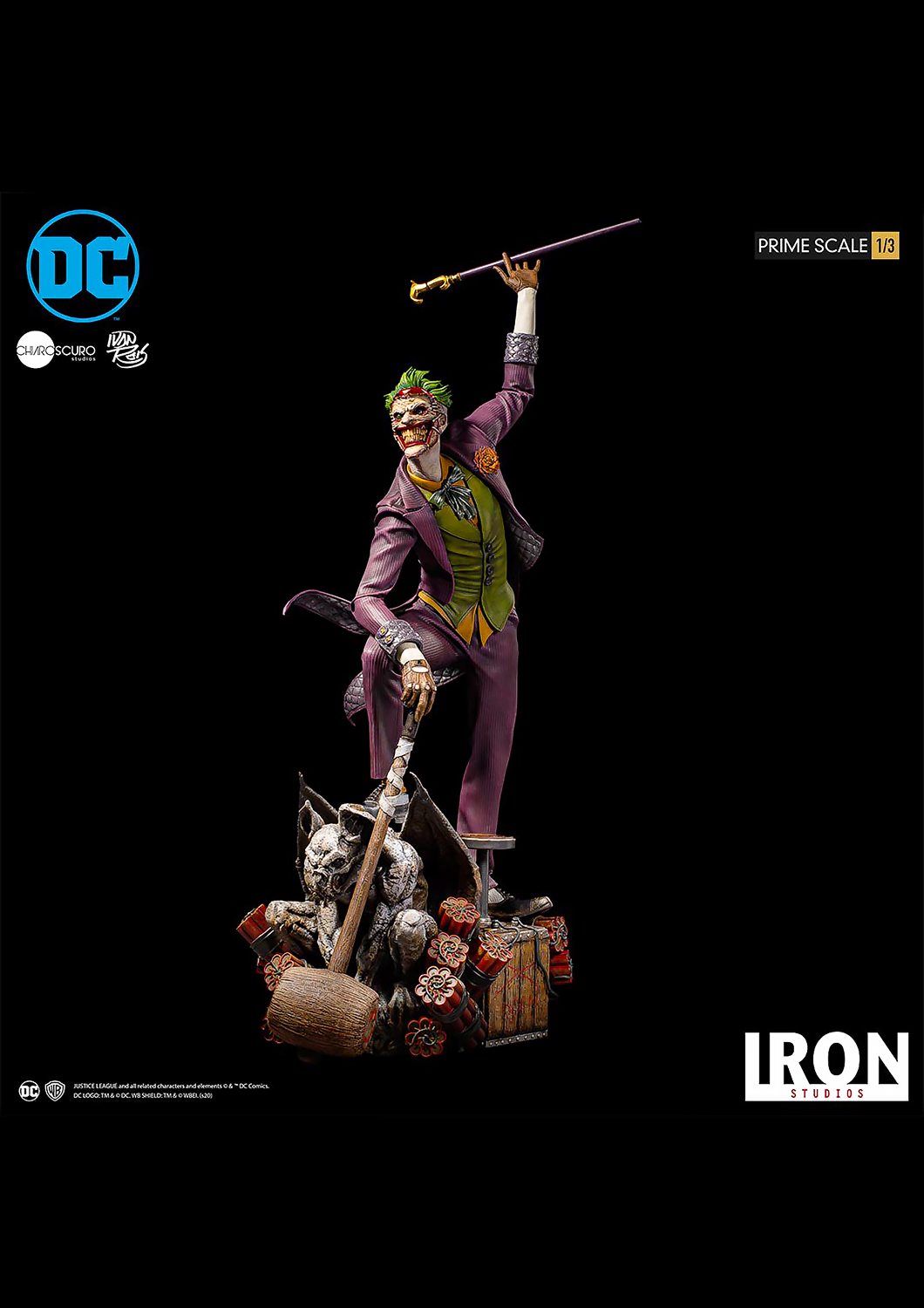 IRON STUDIOS DC COMICS THE JOKER PRIME SCALE 1/3 BY IVAN REIS DCCDCG29520-13 - Anotoys Collectibles