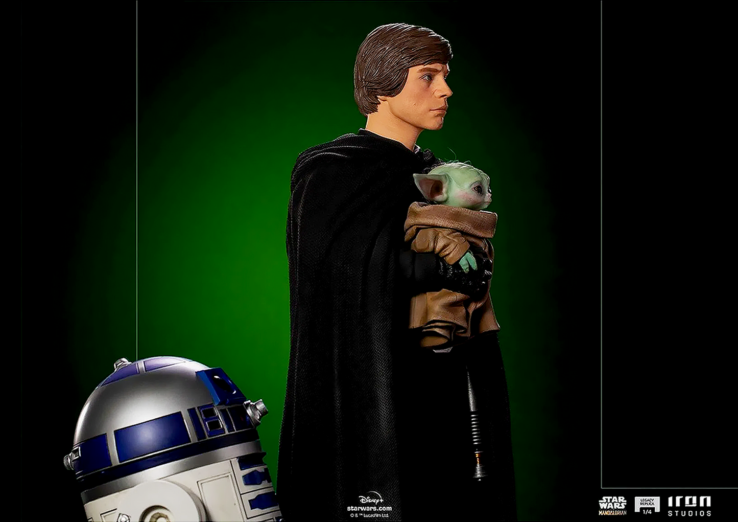IRON STUDIOS LUKE SKYWALKER, R2-D2 AND GROGU LEGACY REPLICA 1/4 - LUCSWR49321-14 - Anotoys Collectibles